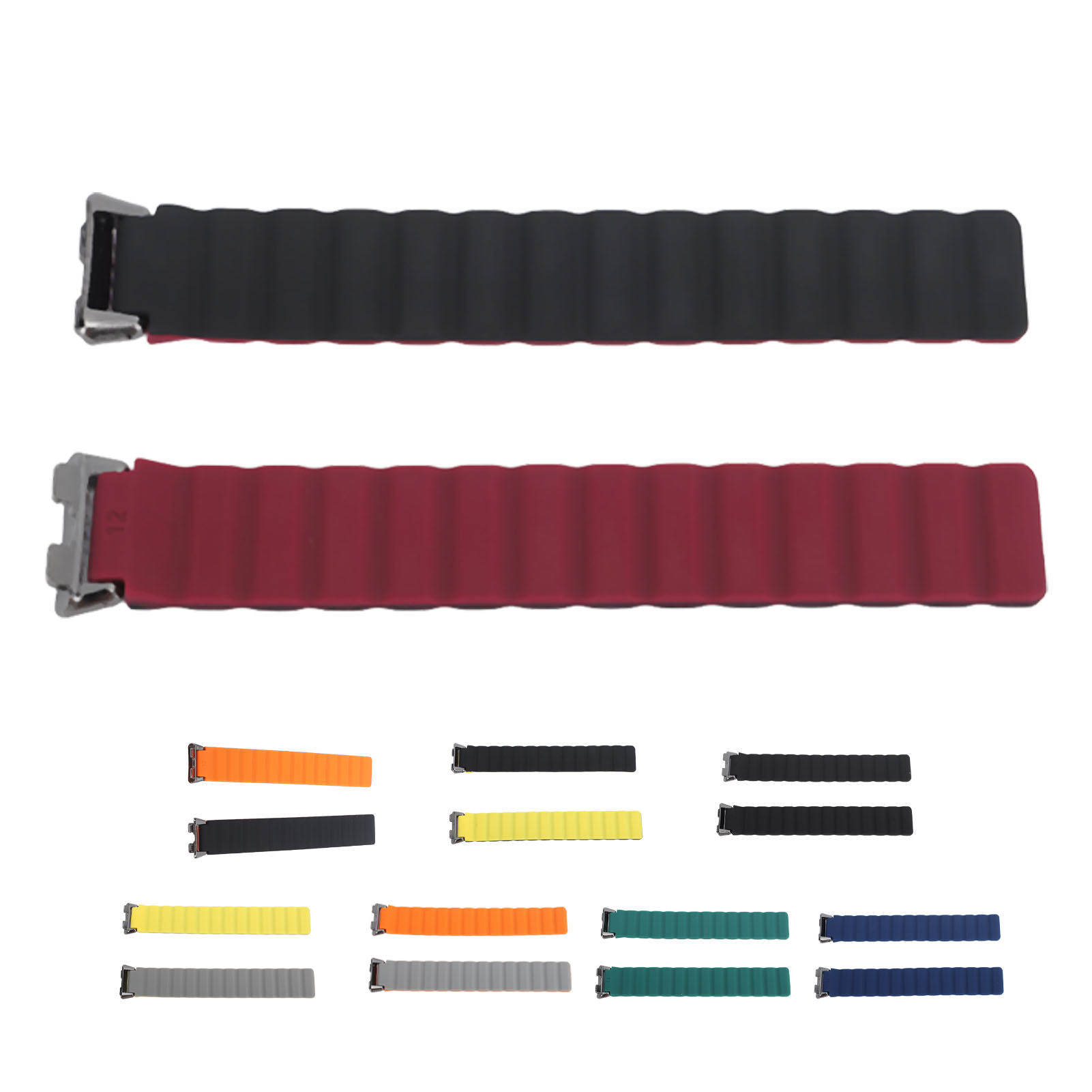 Silicone Magnetic Watch Band Adjustable Quick Release Flexible Sweatproof Co HR6