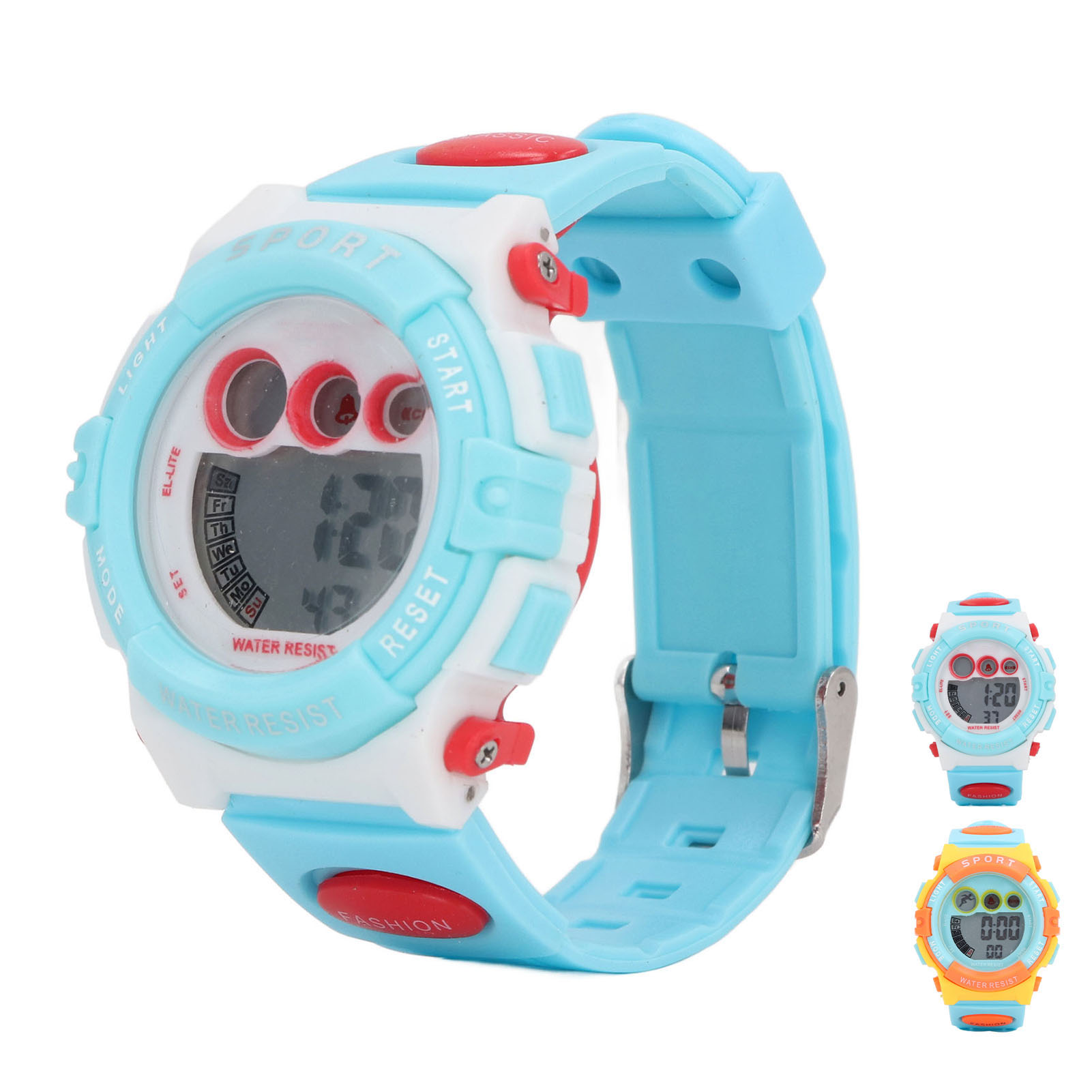 Digital Kids Watch 7 Farben LED Blinkt Wasserdicht Sport Outdoor Armbanduhr FOY - Bild 29 von 30