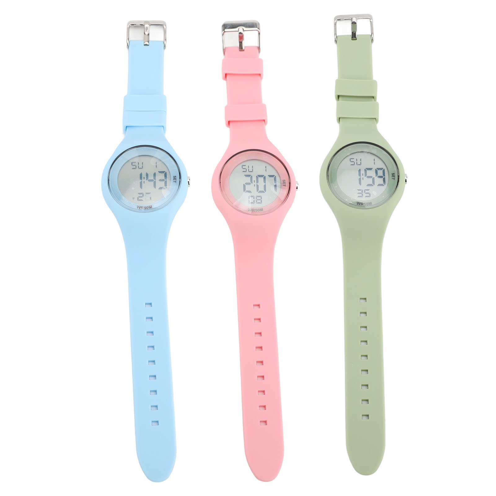 Kids Digital Watch Water Resistant Alarm Stopwatch EL Backlight Pedometer Ca OMO - Picture 27 of 31