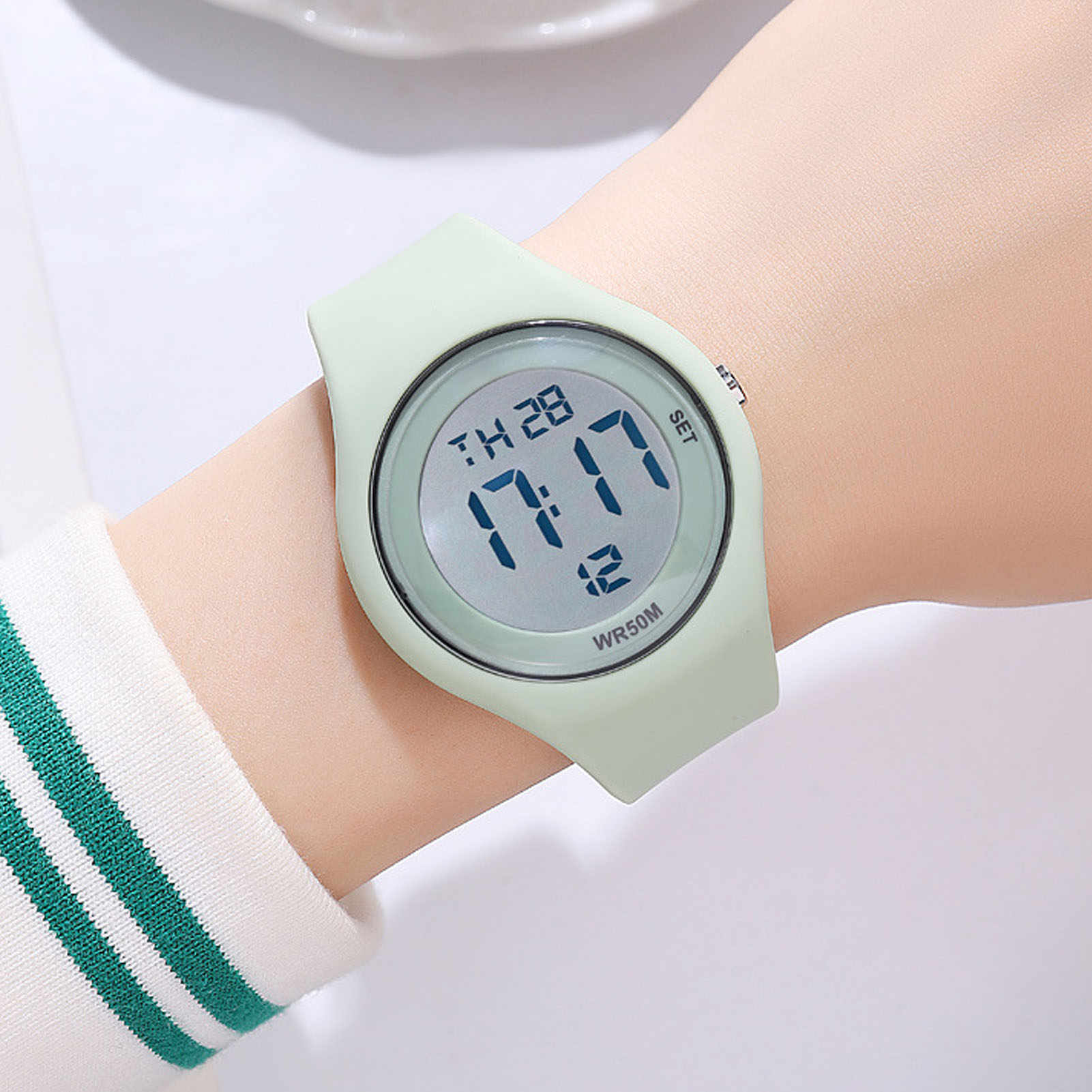 Kids Digital Watch Water Resistant Alarm Stopwatch EL Backlight Pedometer Ca OMO - Picture 25 of 31