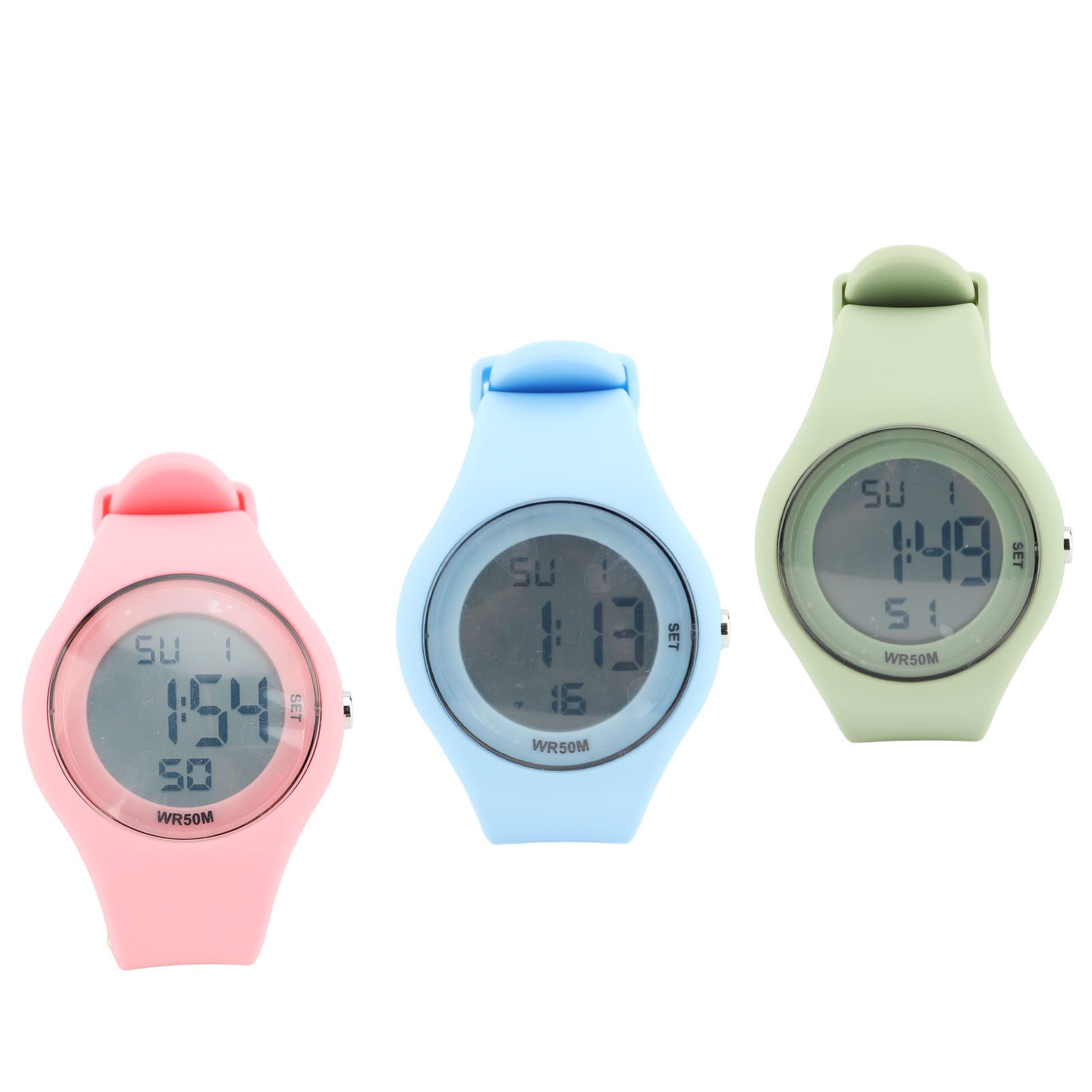 Kids Digital Watch Water Resistant Alarm Stopwatch EL Backlight Pedometer Ca OMO - Picture 31 of 31
