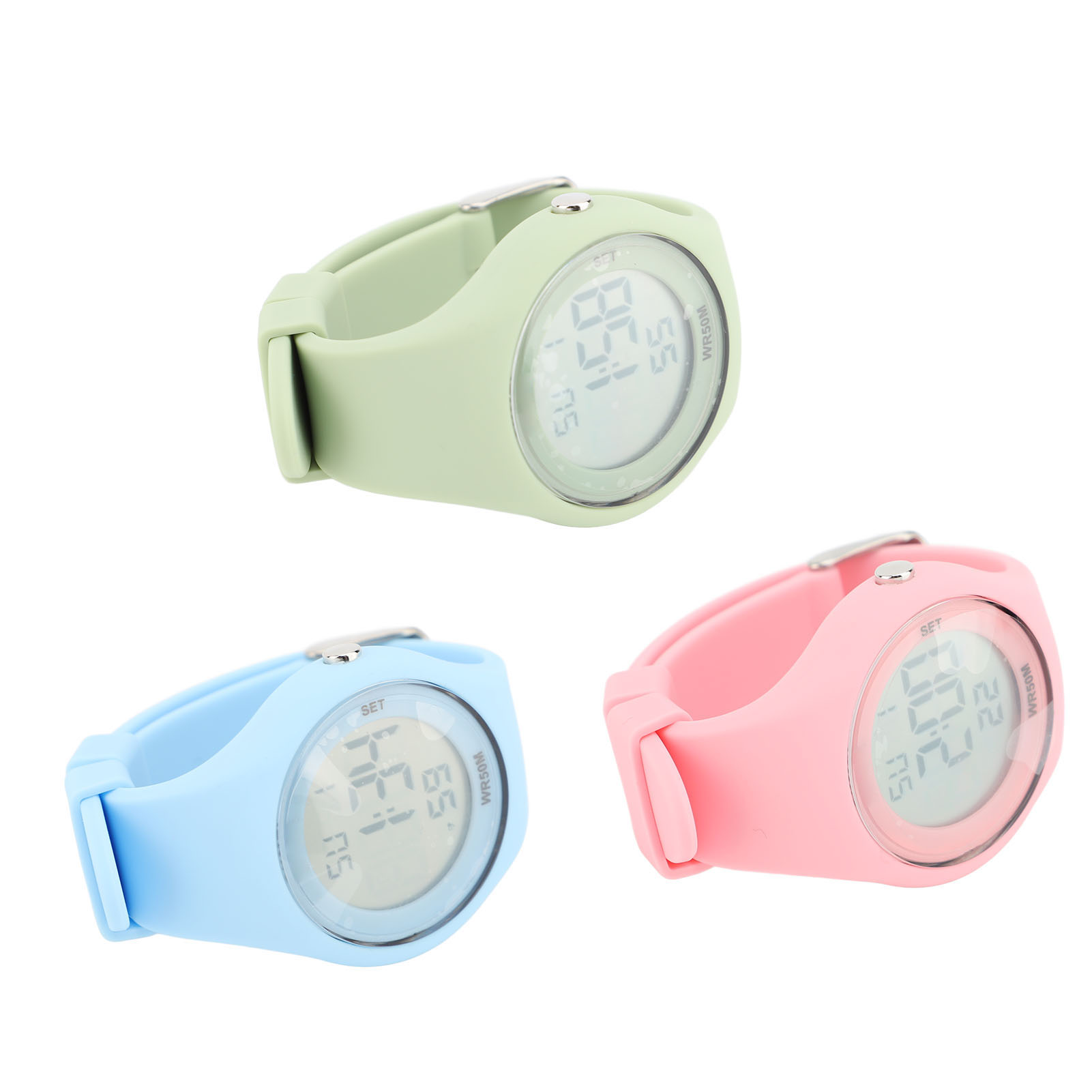 Kids Digital Watch Water Resistant Alarm Stopwatch EL Backlight Pedometer Ca OMO - Picture 23 of 31