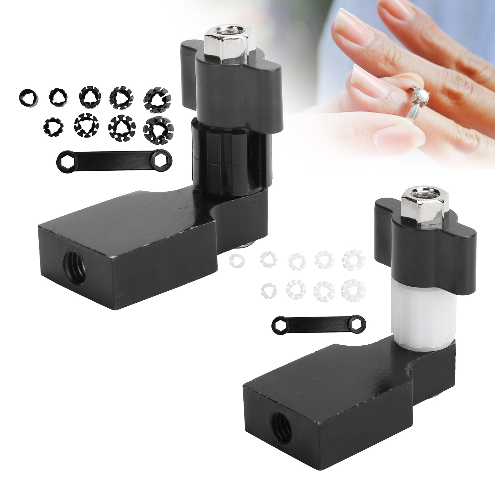 Ring Fixation Clamp Holders Bijoux Ring Fixed Setting Polissage Outil De Gravure - Photo 13 sur 14