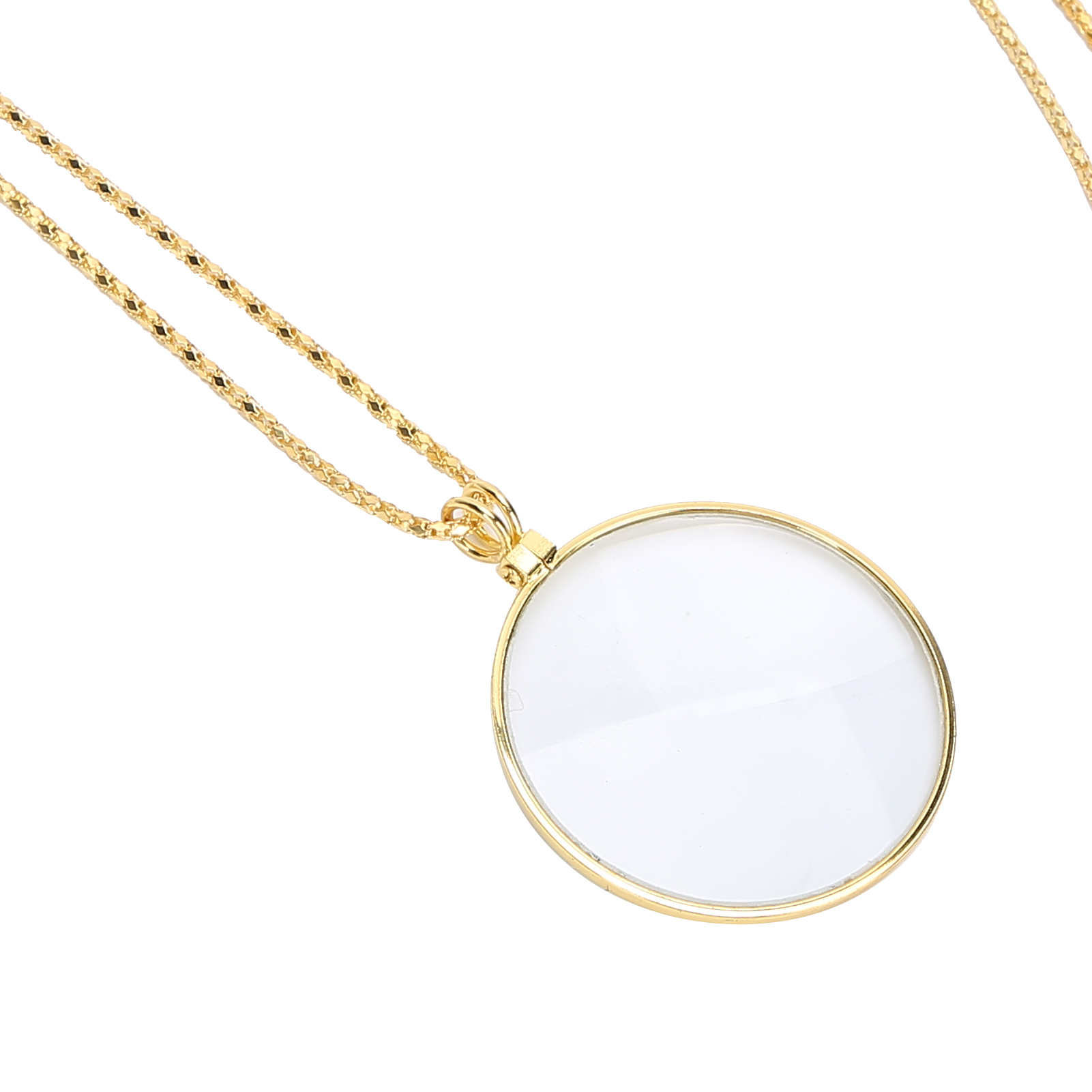 5X Alloy Necklace Magnifying Glass Portable Reading Pendant Magnifier With C TPG - Picture 20 of 22