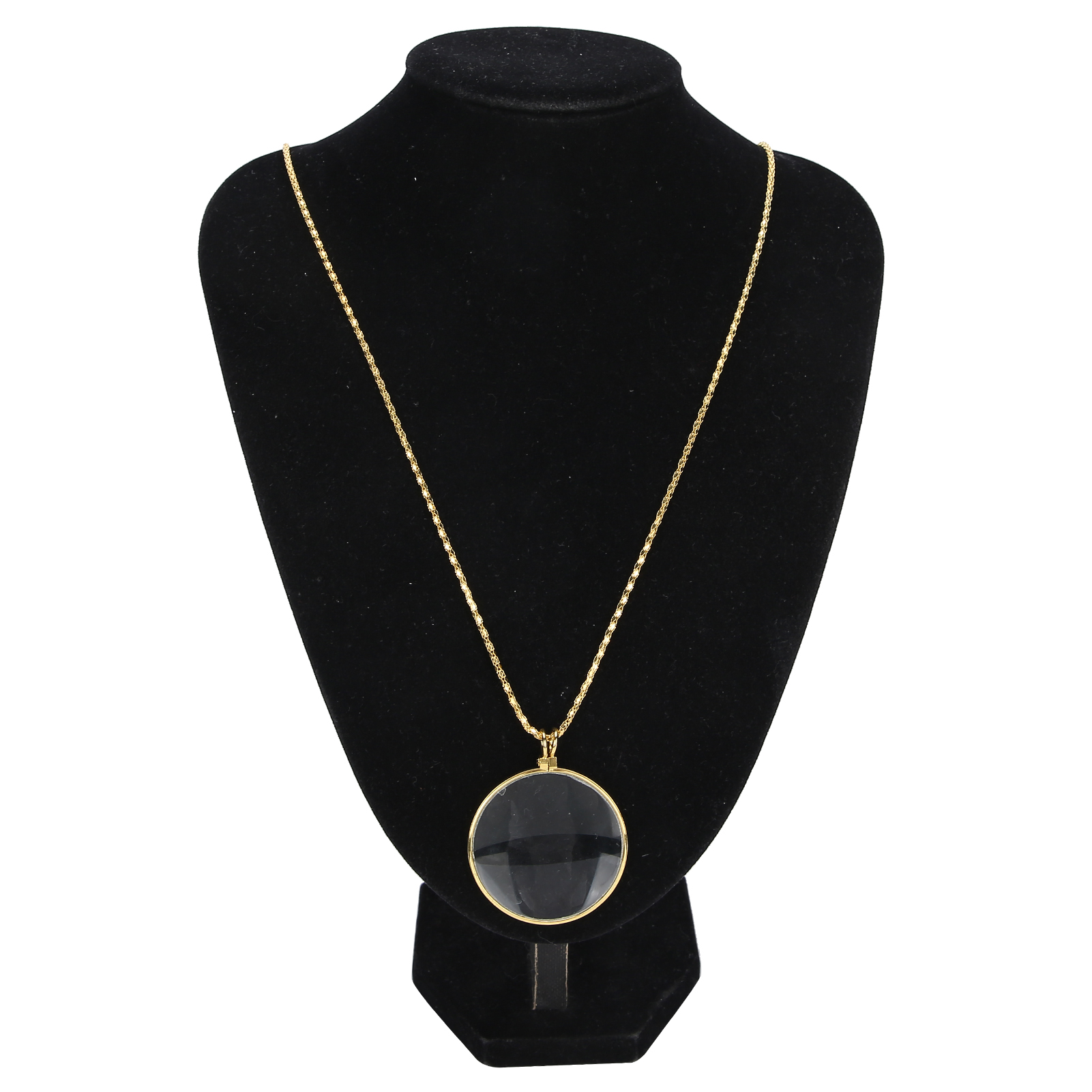 5X Alloy Necklace Magnifying Glass Portable Reading Pendant Magnifier With C TPG - Picture 21 of 22