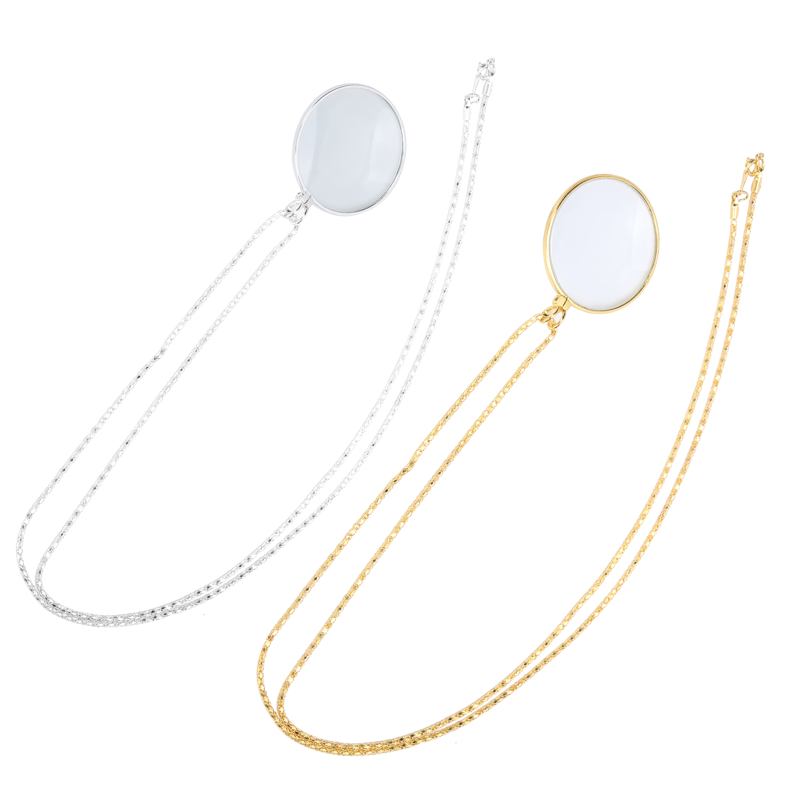5X Alloy Necklace Magnifying Glass Portable Reading Pendant Magnifier With C TPG - Picture 18 of 22