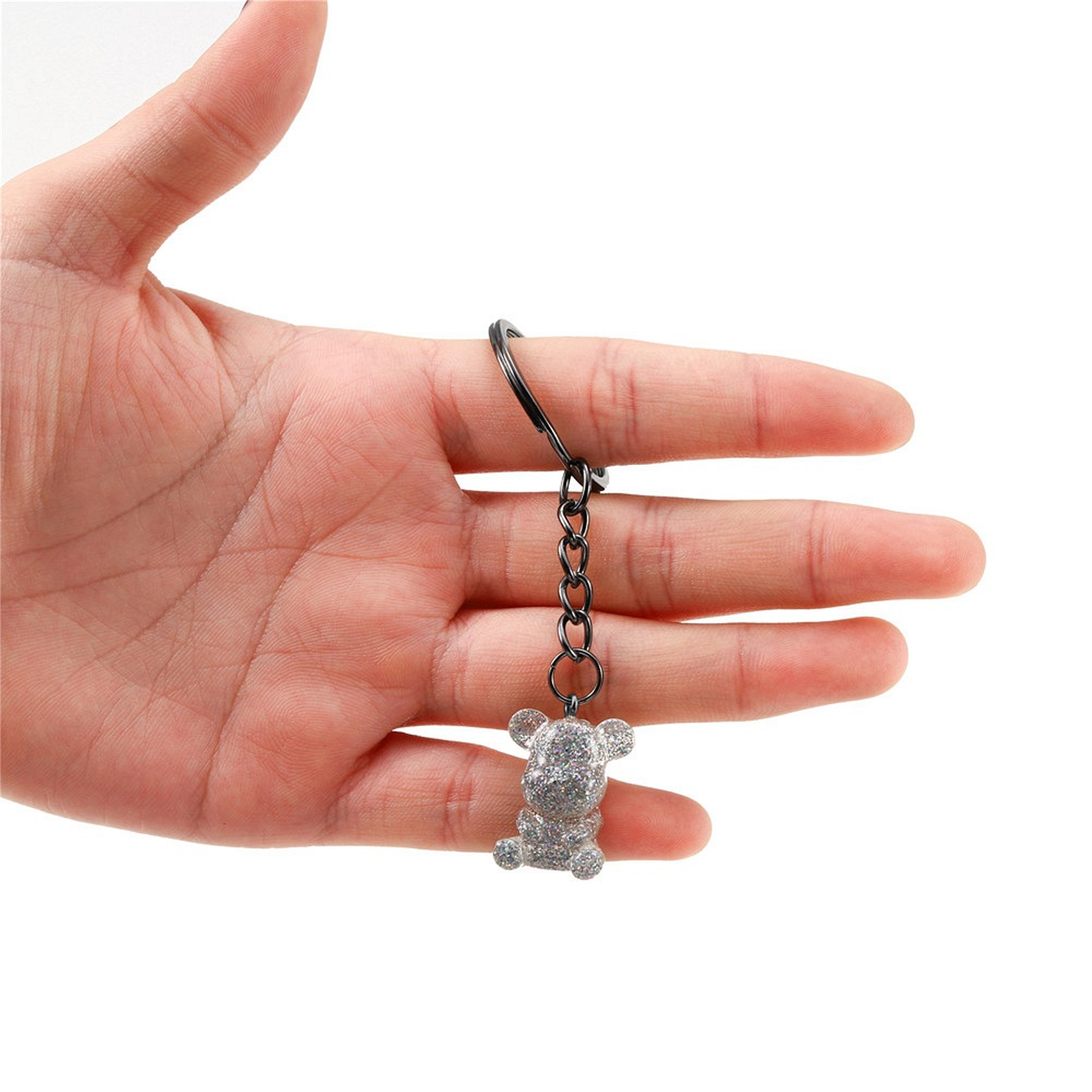 10pcs Key Ring With Chain Portable Metal Key Chain Eye Screw Jewelry Pen HR6 - Picture 29 of 37