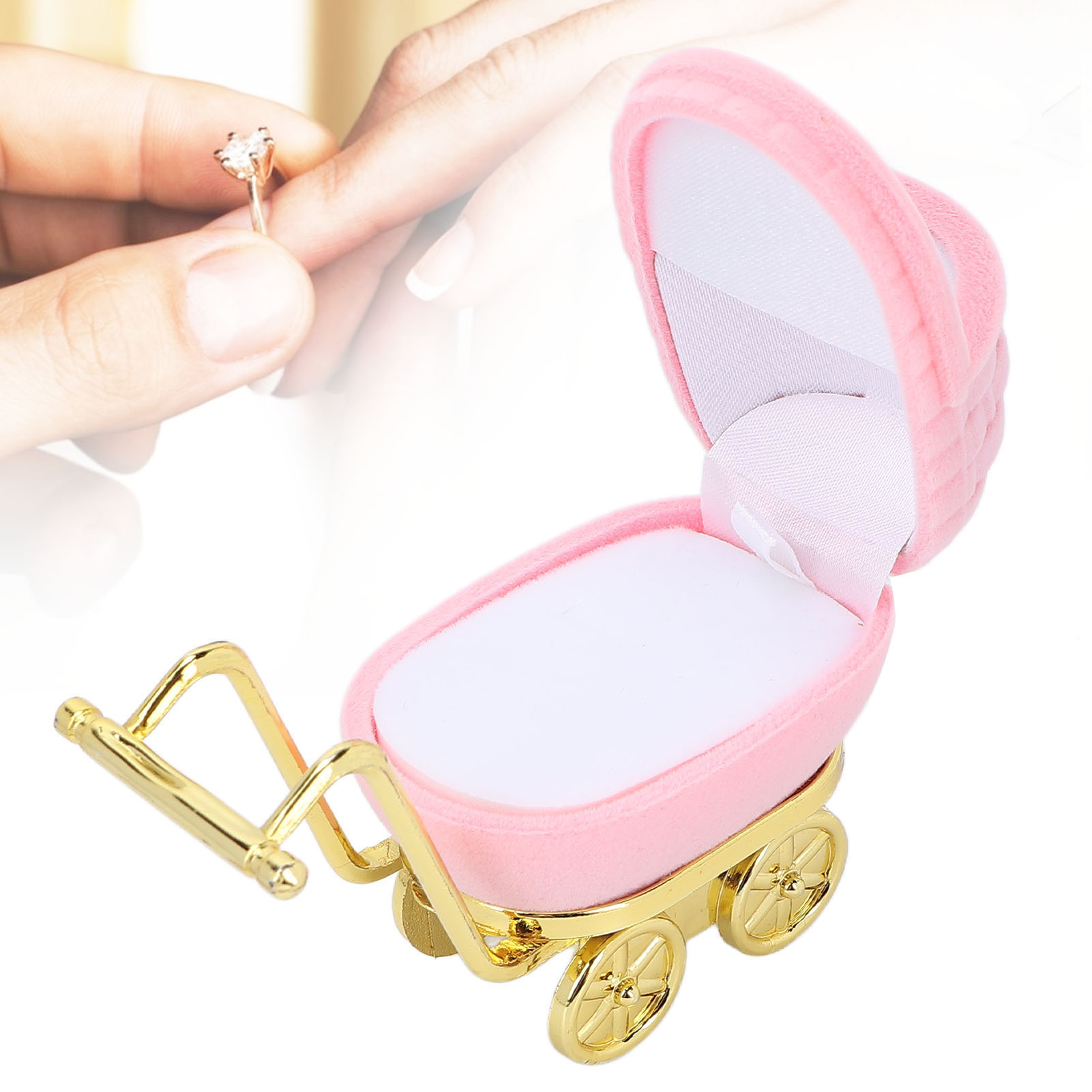 Kinderwagen Schmuckkästchen Personalisiert Schmuck Geschenk Organizer Ohrringe Hals  - Bild 27 von 28