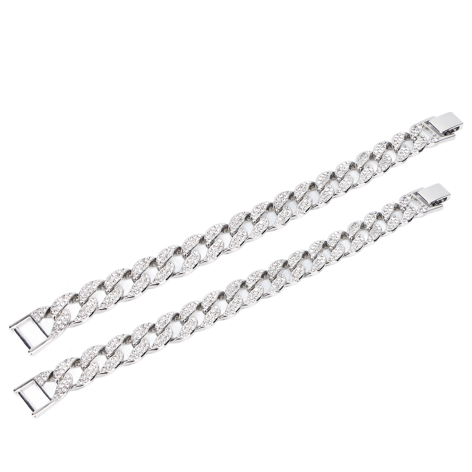 Bracciale Alla Moda Diamanti Incastonati Bracciale Hip Hop Gioielli Accessorio R - Foto 8 di 13