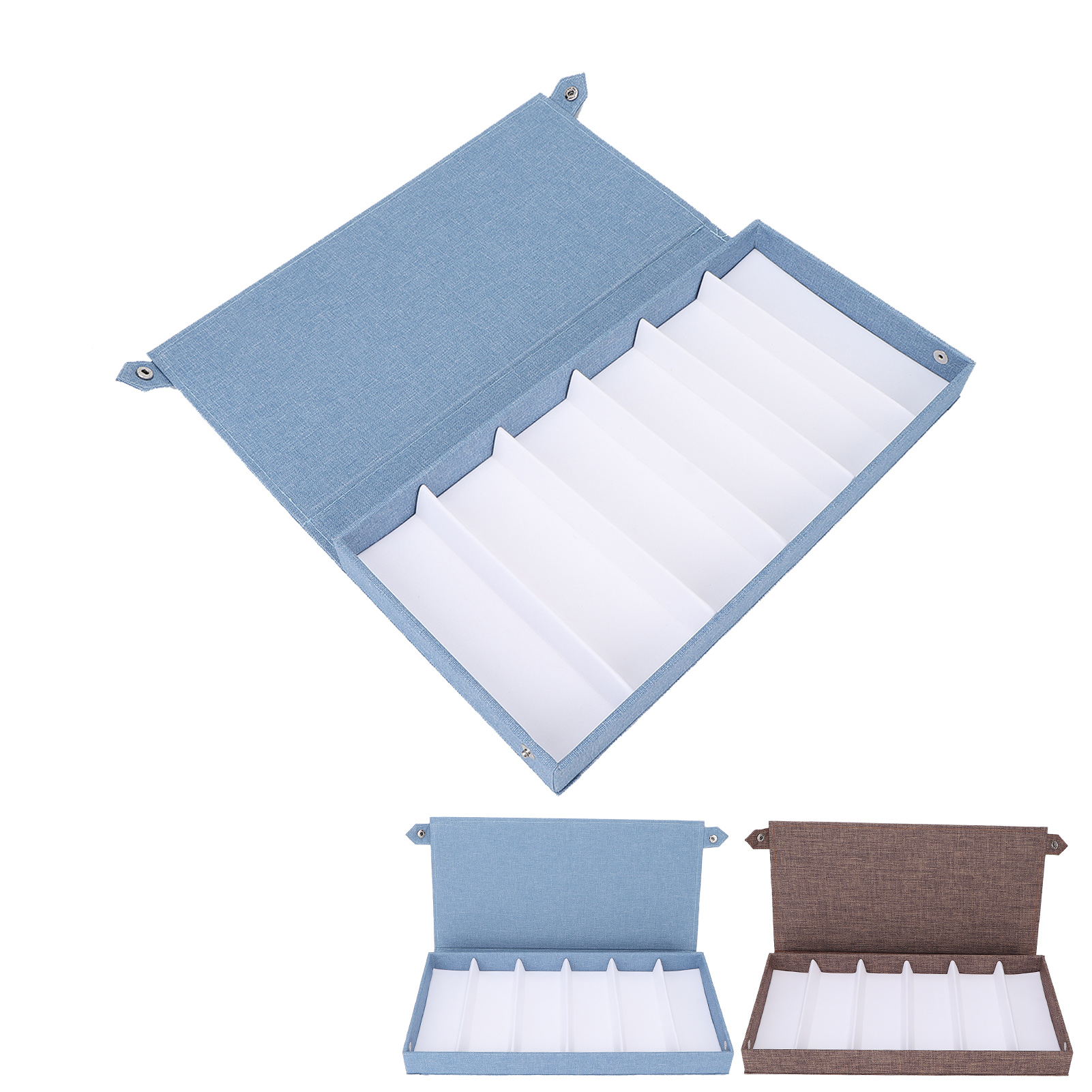 Eyeglasses Collector 6 Slots Multiple Eyeglasses Storage Case Box Organizer GEV - Picture 17 of 18