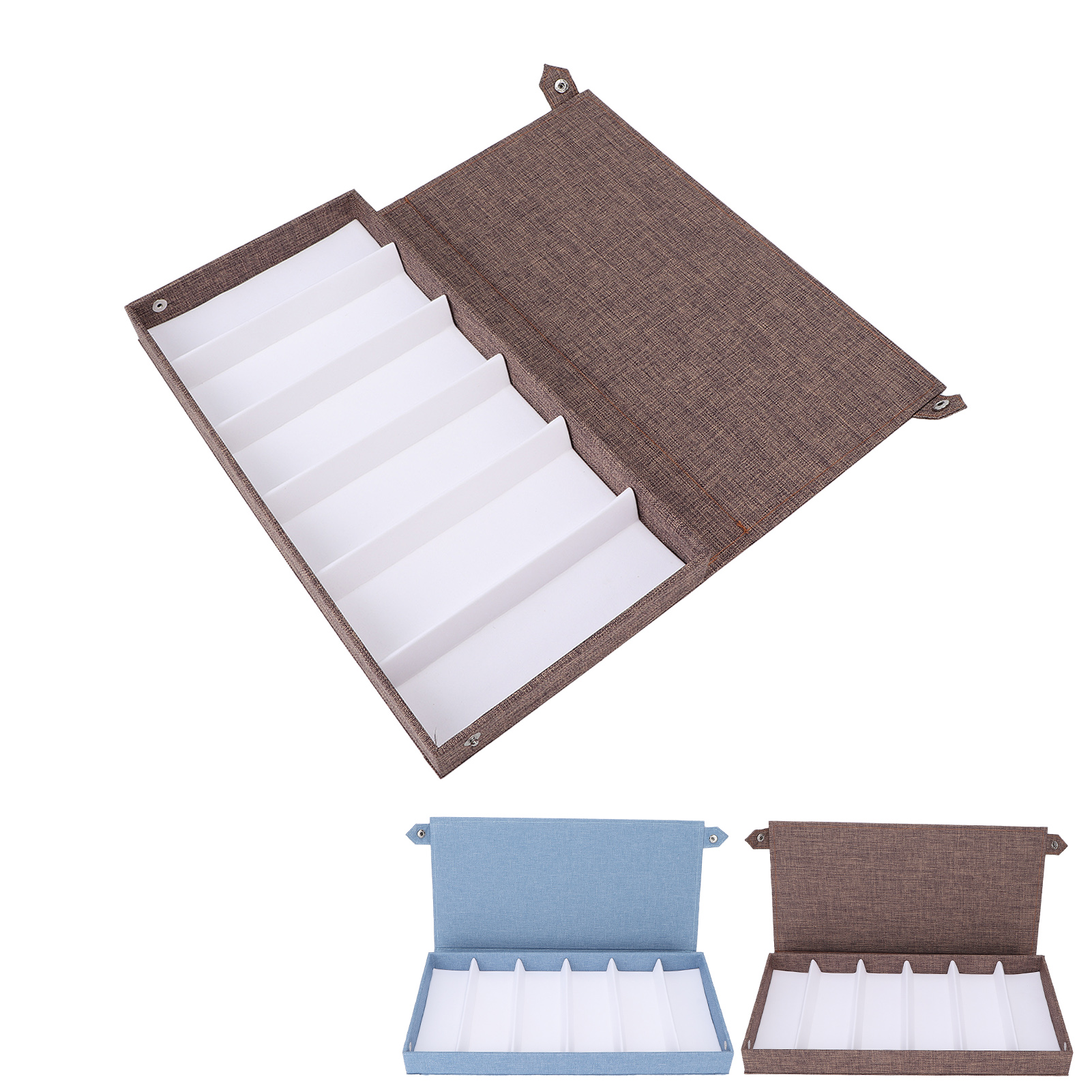 Eyeglasses Collector 6 Slots Multiple Eyeglasses Storage Case Box Organizer GEV - Picture 13 of 18