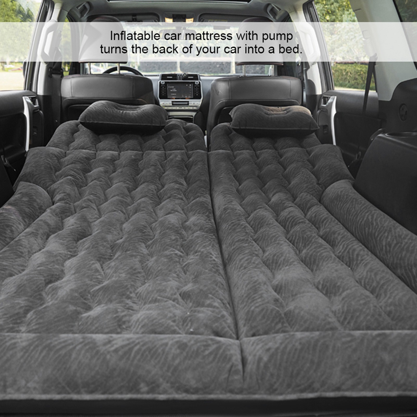 Matelas Pour Voiture MEEWOO Lit Gonflable Auto Pour Siège Arrière – Matelas De Voyage épais Avec Pompe à Air Et Oreillers – Beige Lit Siège Arrière SUV Berline Matelas Pour Voiture MEEWOO Lit Gonflable Auto Pour Siège Arrière – Matelas De Voyage épais Avec Pompe à Air Et Oreillers – Beige Lit Siège Arrière SUV Berline