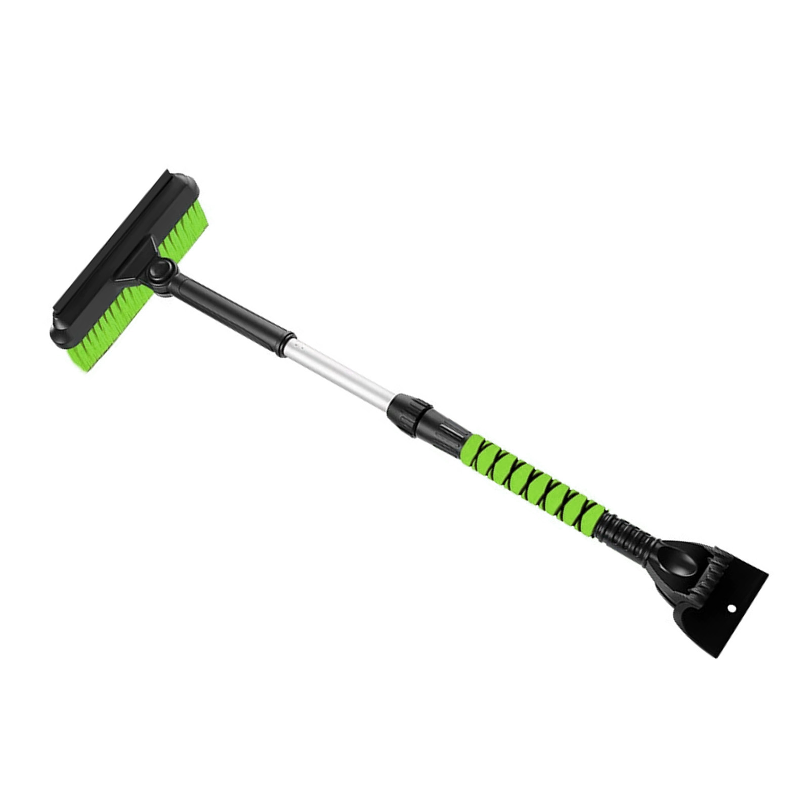 Car Ice Scraper With Snow Brush Extendable Foam Grip