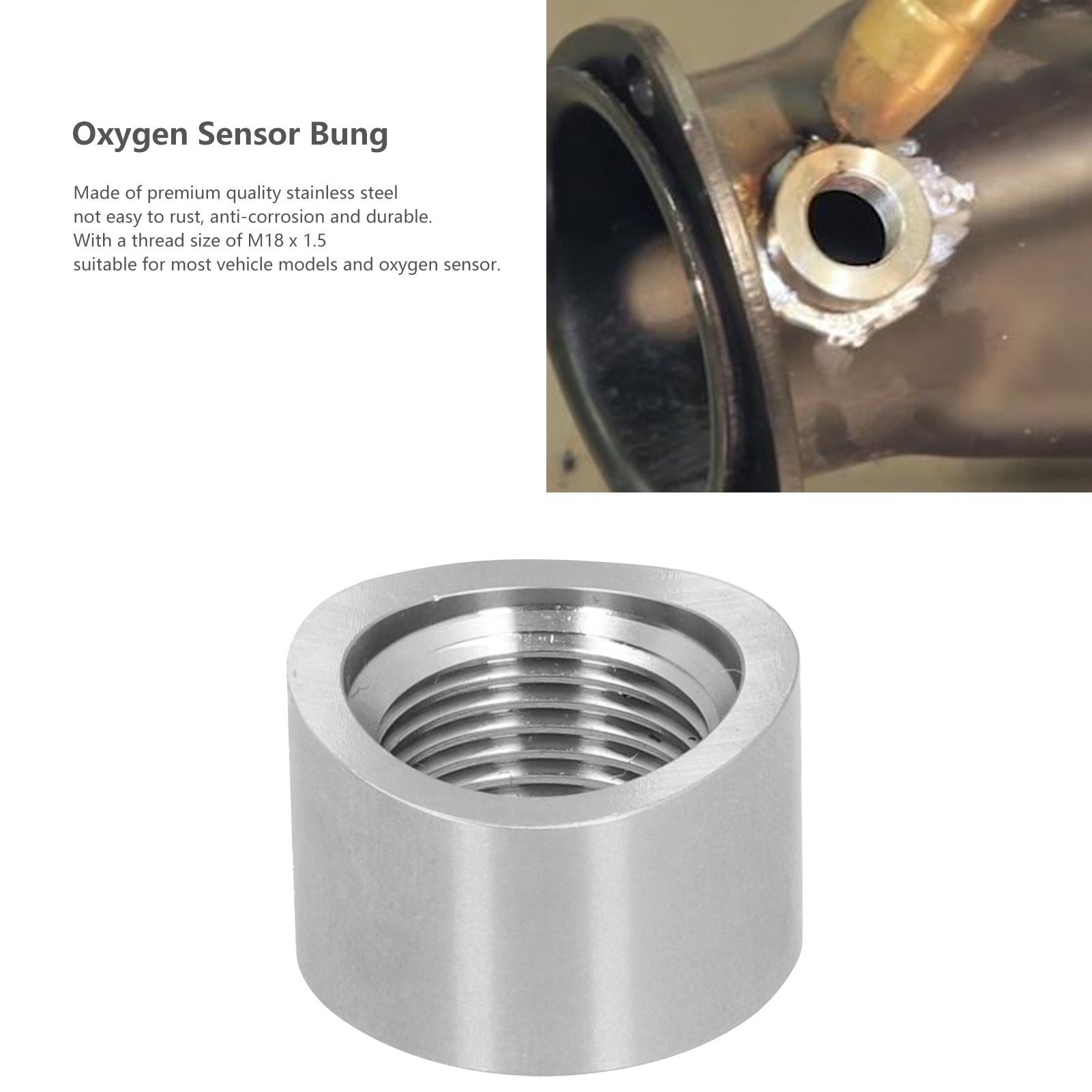 Auto Oxygen Sensor Socket M18 X 1 5 Mm Welding Socket Kit With - Picture 2 of 22