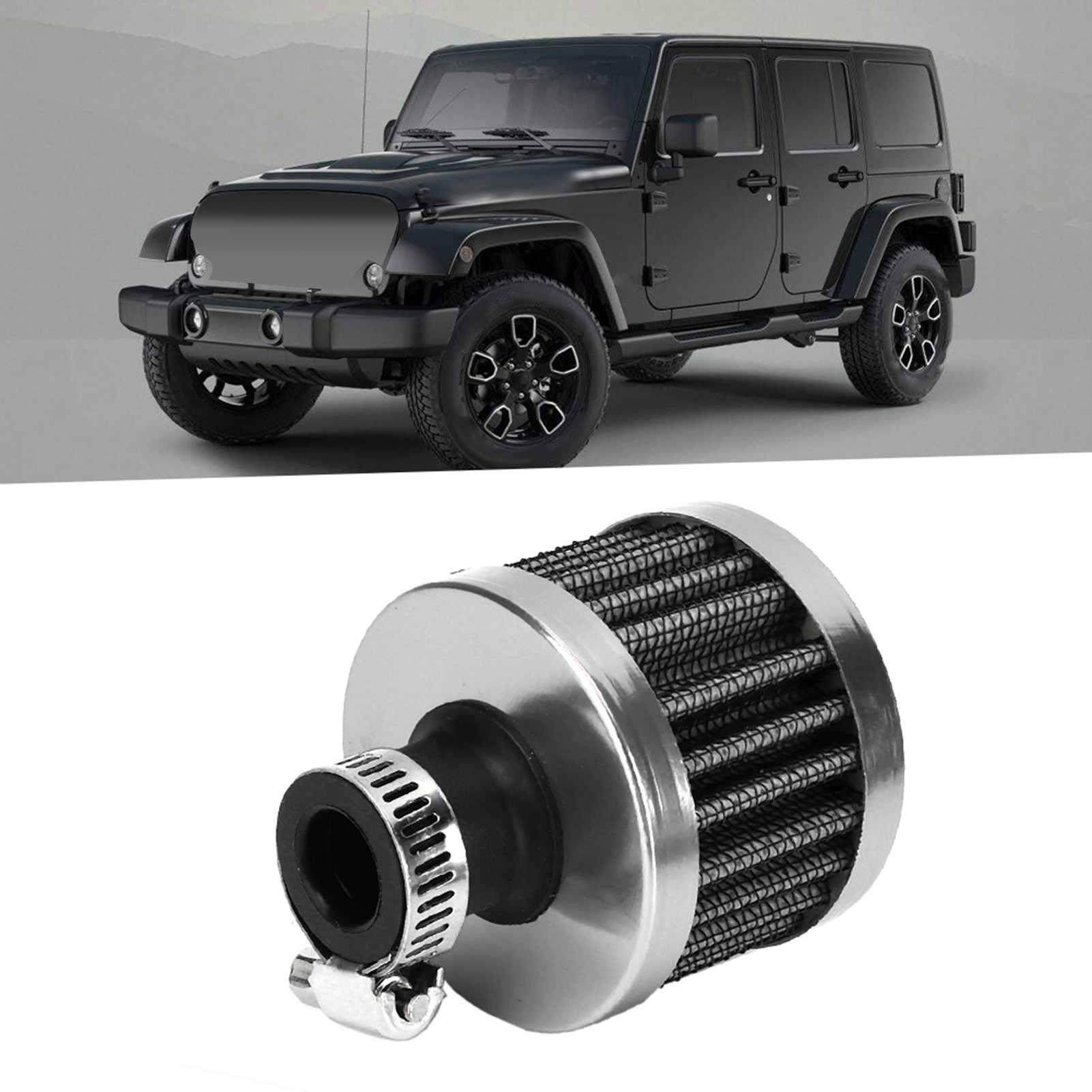13mm/0.5in Mini Air Intake Filter Vent Crankcase Breather Universal Car Accessor - Picture 19 of 20