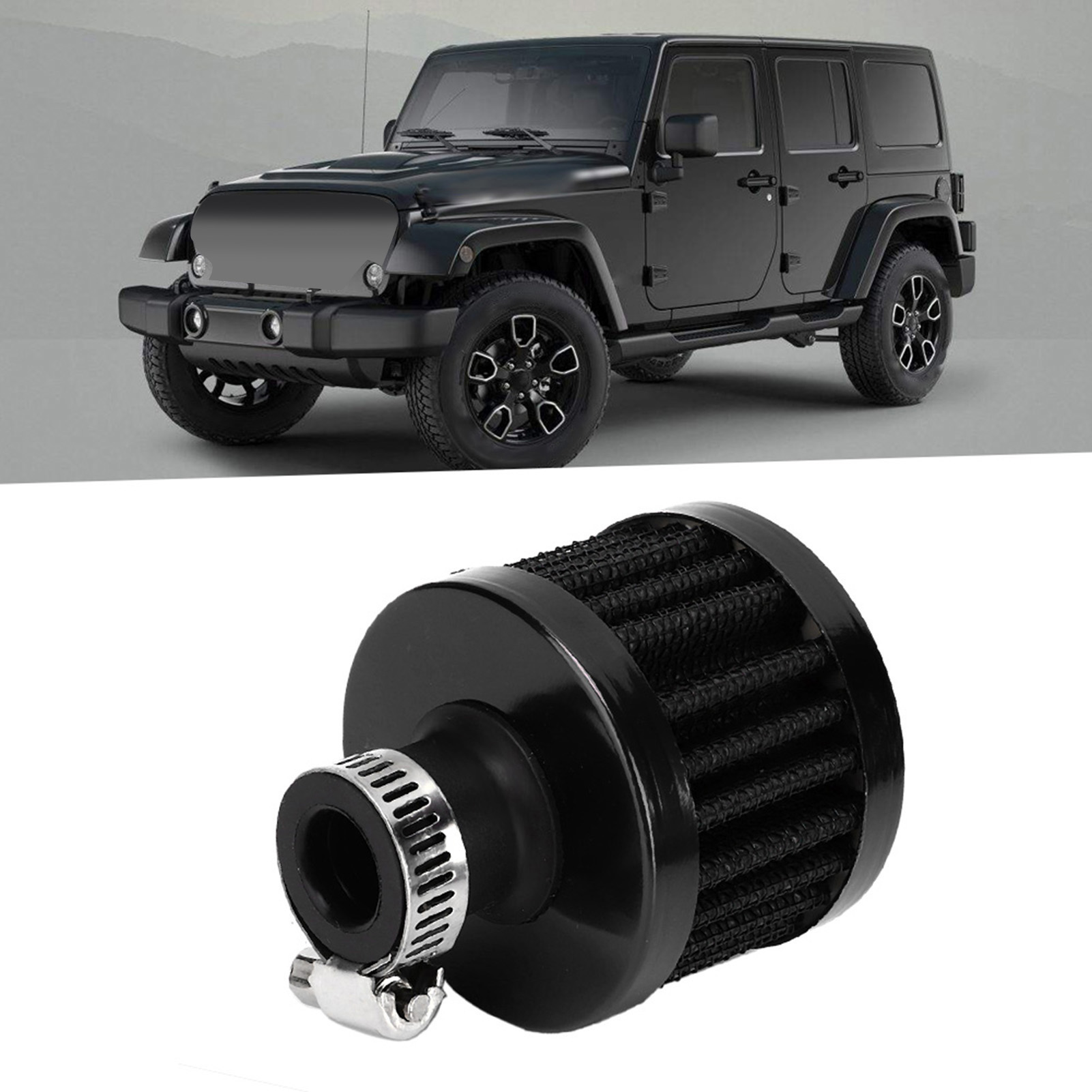 13mm/0.5in Mini Air Intake Filter Vent Crankcase Breather Universal Car Accessor - Picture 17 of 20
