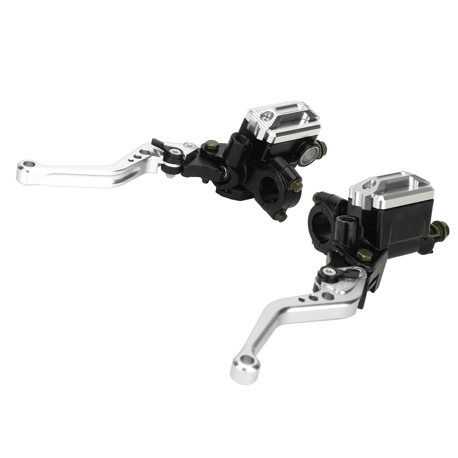 Kit Leviers d'embrayage de frein hydraulique moto alliage d'aluminium poignée de levier de frein - Photo 18/18