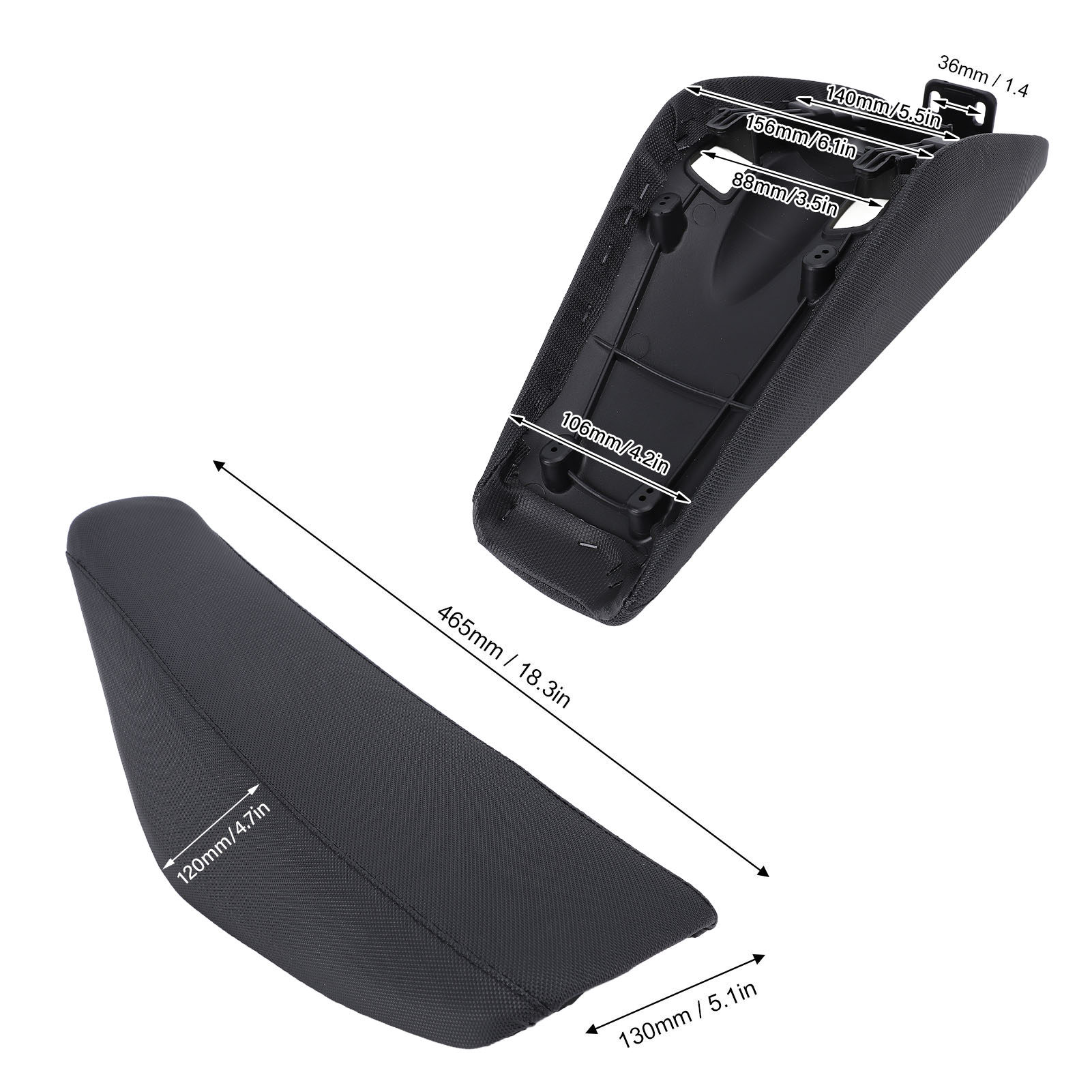 Motorrad Großer Schaumstoffsitz Dirt Bike Flacher Schaumstoffsitz Stabiler - Bild 23 von 28