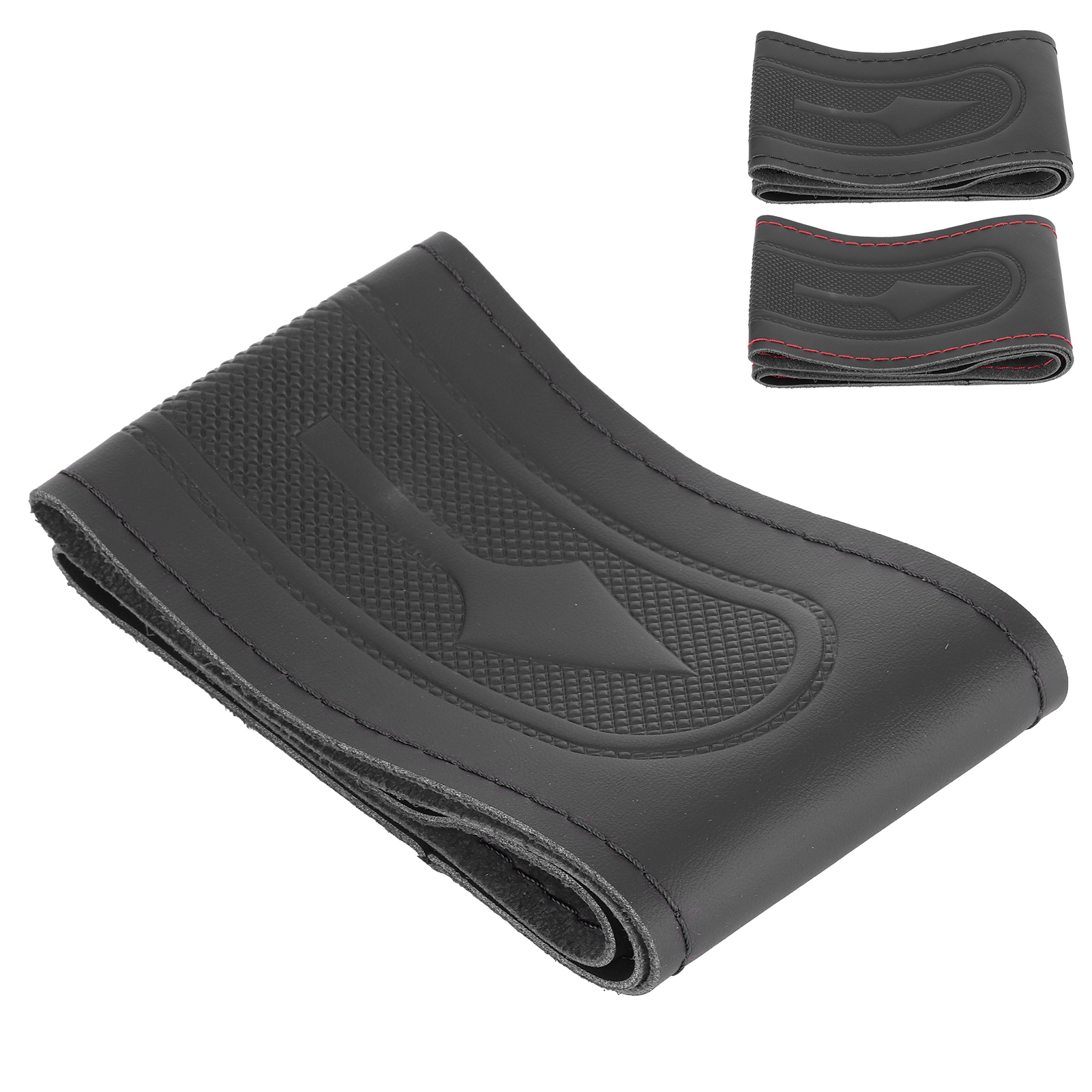 15In Microfiber Steering Wheel Cover Diy Stitch On Wrap With Needle Thread-image