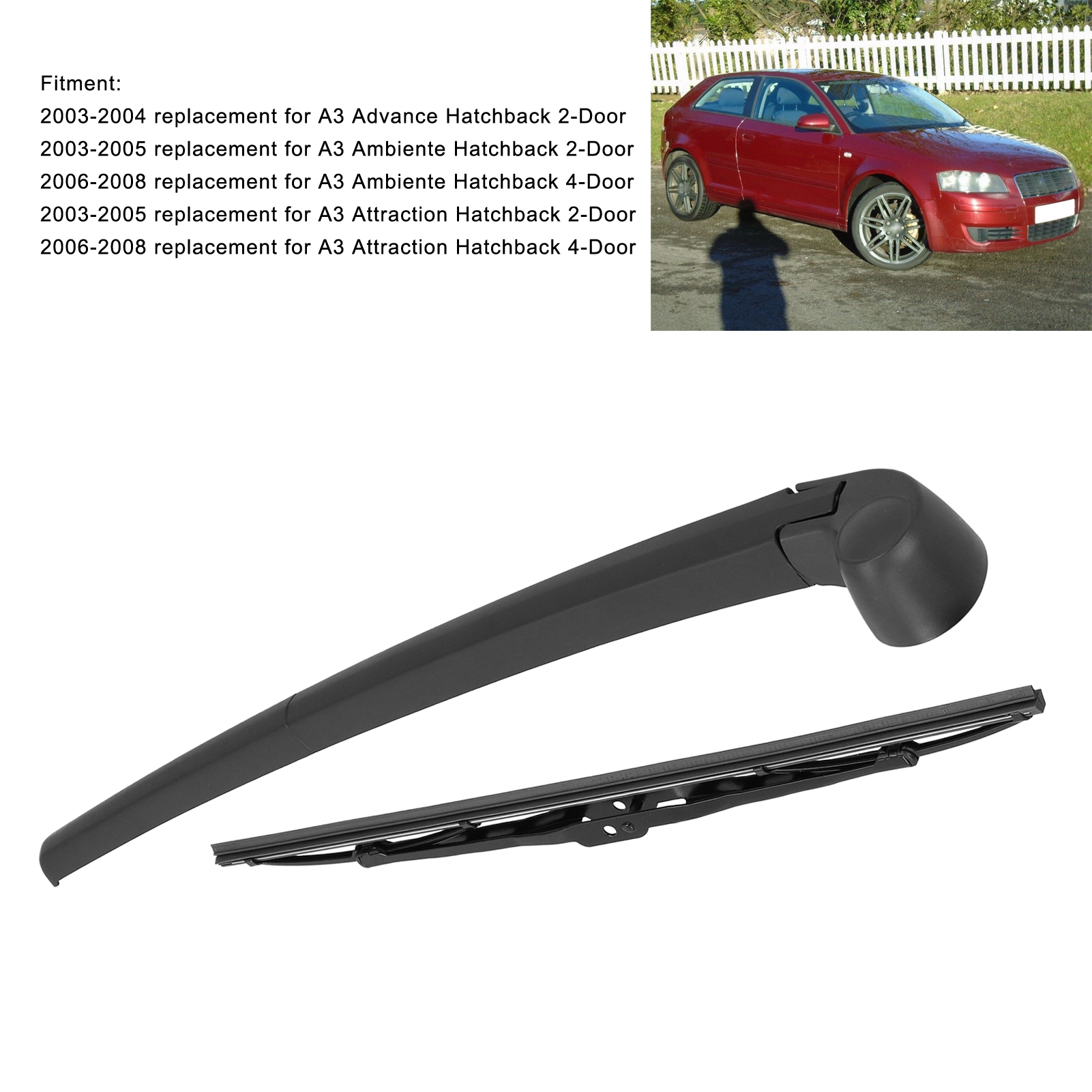 Rear Wiper Arm Practical Long Service Life Rear Wiper Arm Sturdy For - Picture 19 of 24