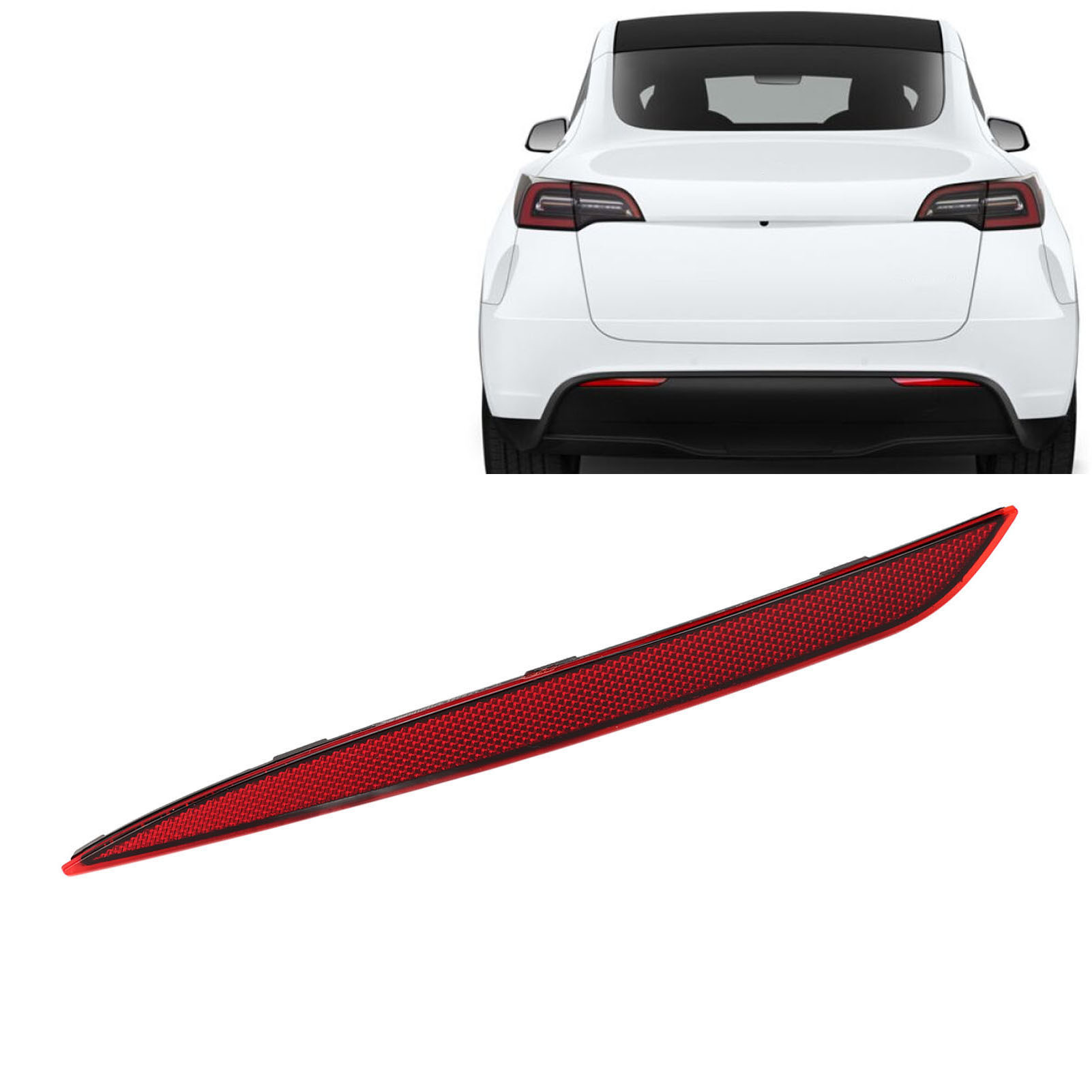 Rear Bumper Reflector Red Lens Car Tail Reflector Light Replacement For Mo - Picture 23 of 28