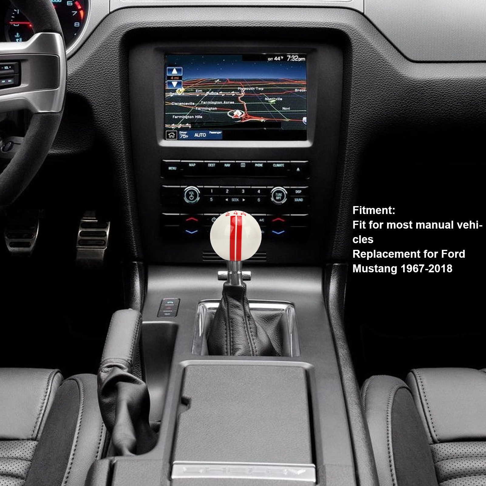 Getriebeschaltkopfknopf 5 -Geschwindigkeits -Gang -Schaltknauf Ergonomisch FüR-image