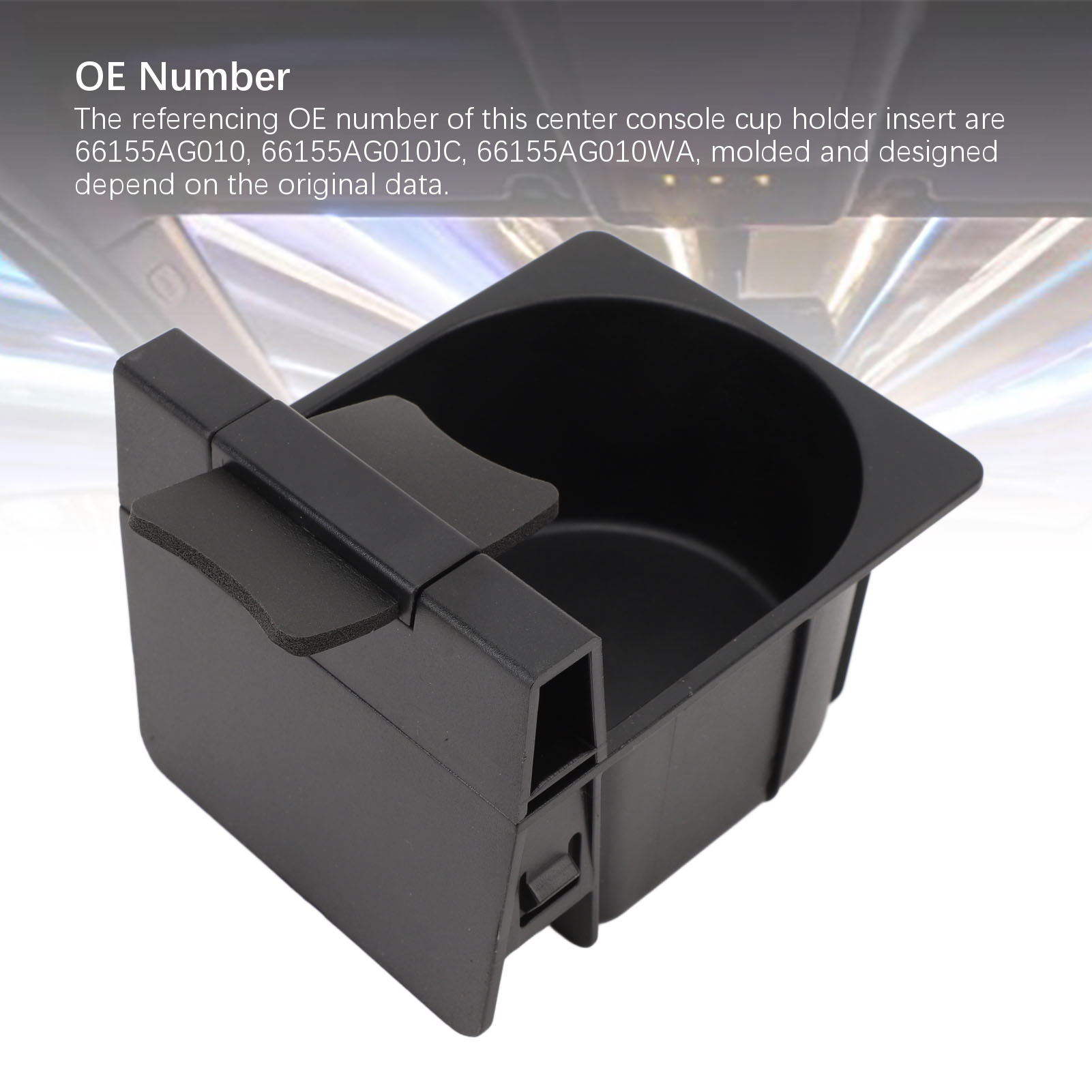 CUP & CONE Trans Shell XL Soda ステッカー付き Center Console Cup Holder Insert 66155AG010 High Stability