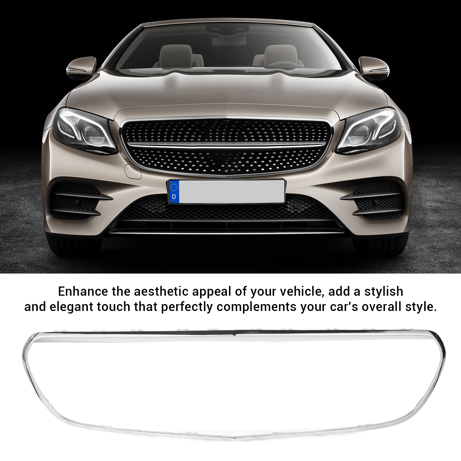 Front Bumper Grill Surround Trim 2138850200 Replacement for E‑Class W213 C238 AM - Picture 14 of 18