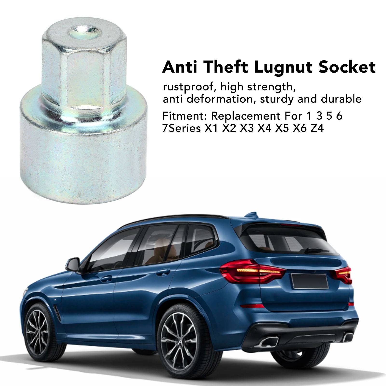 Sturdy Anti Theft Wheel Lock Key Lug Nut Remover for 1 3 5 6 7Series X1-X6 Z4 - Picture 22 of 72