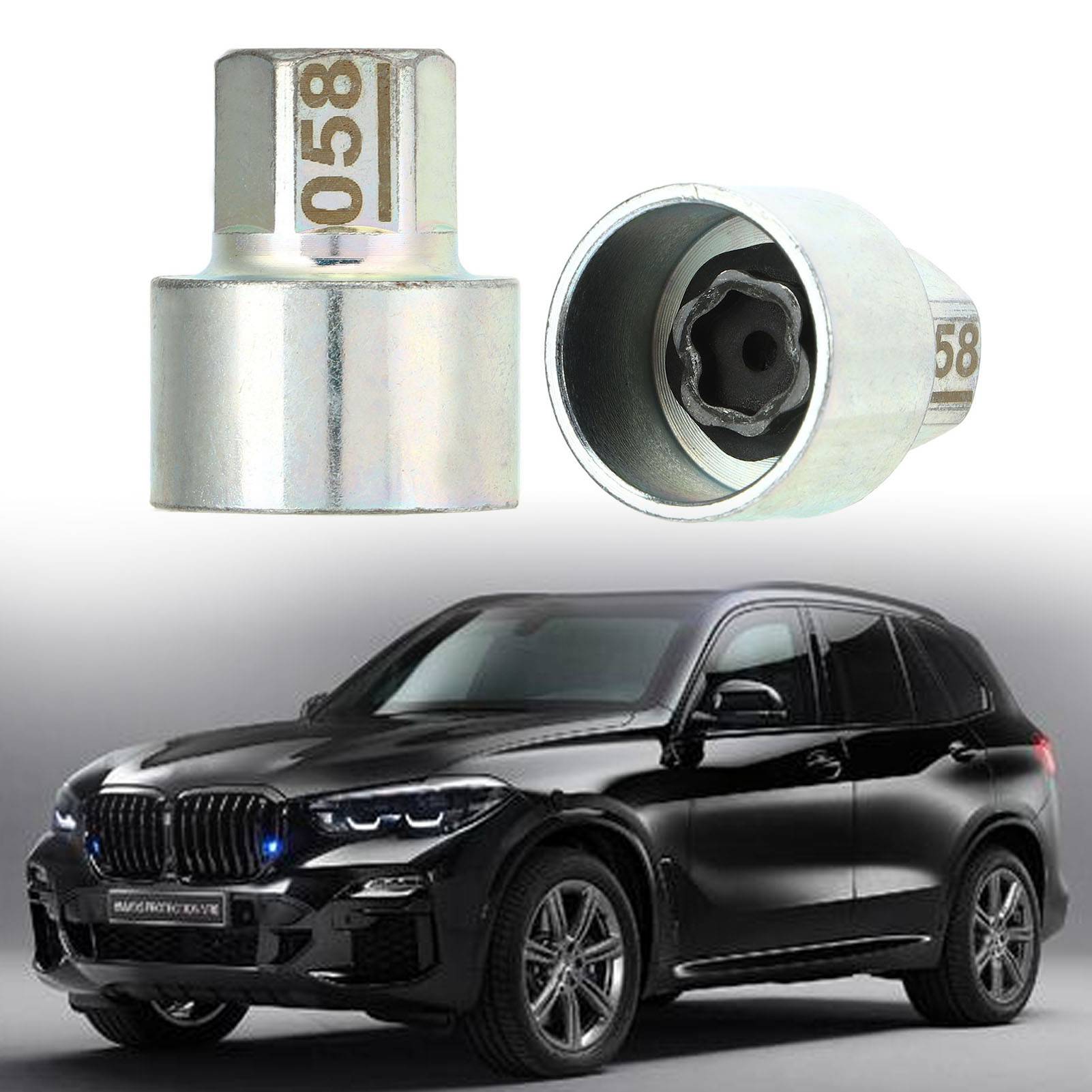 Sturdy Anti Theft Wheel Lock Key Lug Nut Remover for 1 3 5 6 7Series X1-X6 Z4 - Picture 16 of 72