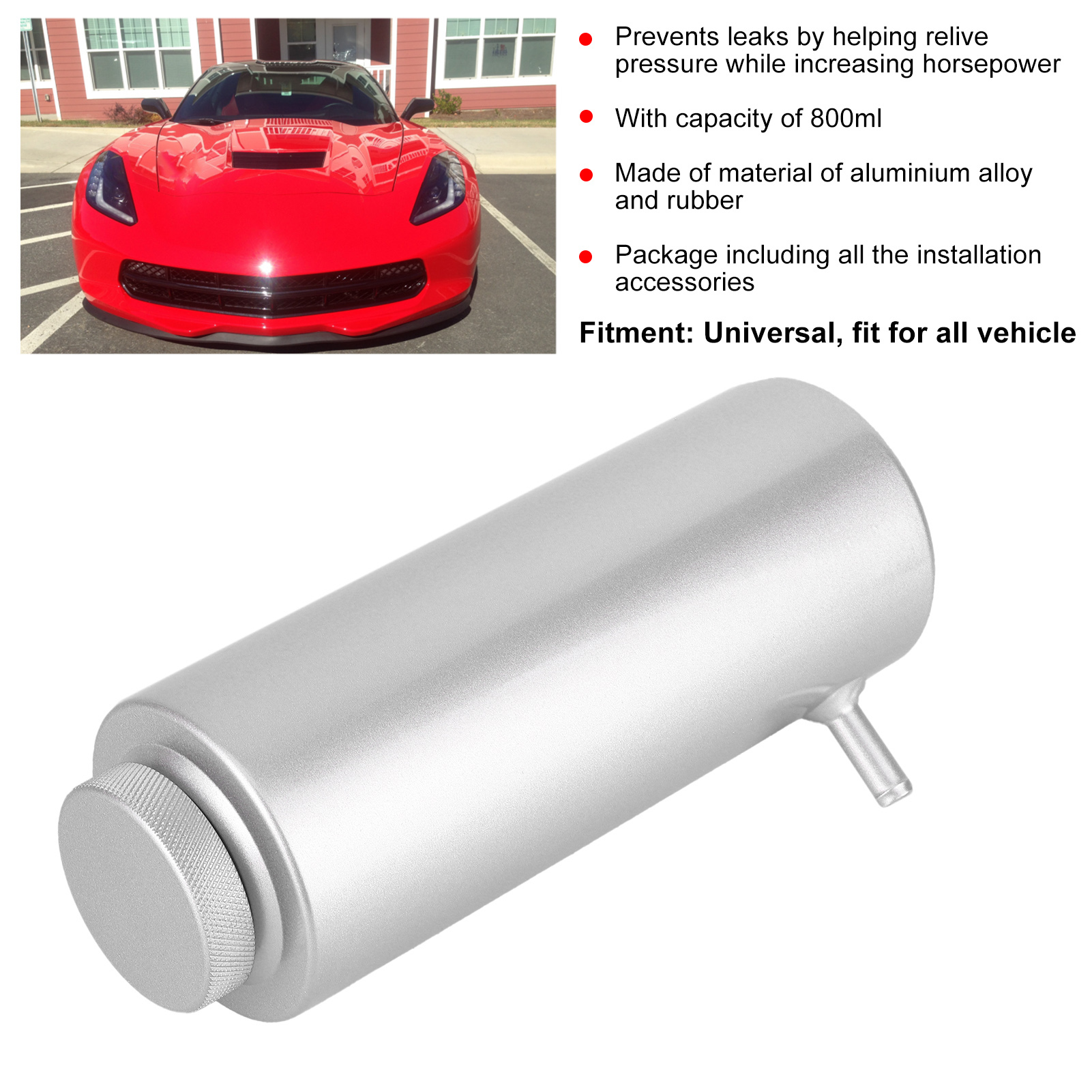 Kühlmittel -Aluminiumtank Hochpraktischer Kühlmittelüberlaufbehälter Für Das - Photo 24/25