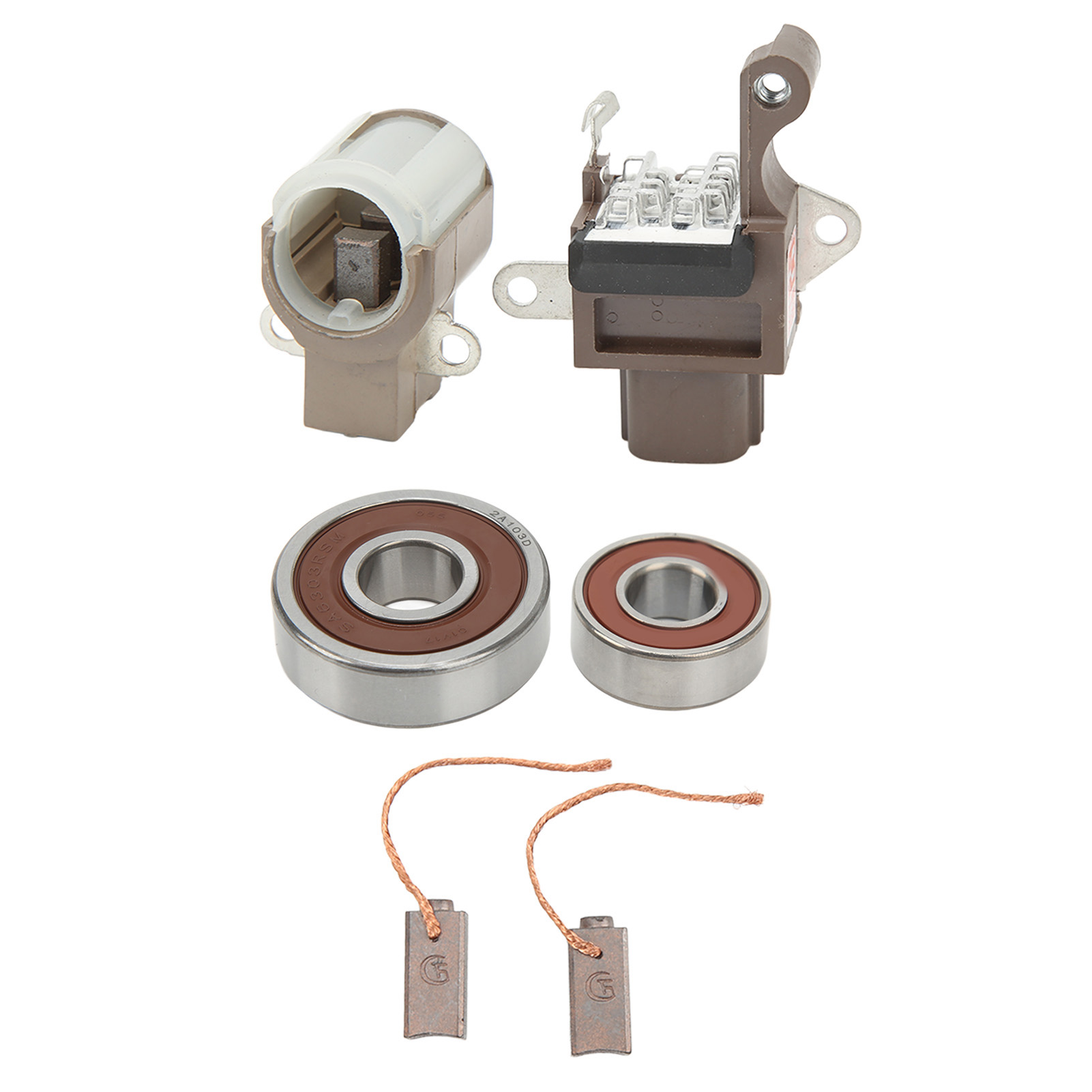 Alternator Rebuild Kit for Hitachi LR180-715 LR180-719 on Nissan Regulator Rectifier Brushes Bearings - Alternator for 1989-1994 Nissan 240SX 2.4L - 13273 Alternator Rebuild Kit for Hitachi LR180-715 LR180-719 on Nissan Regulator Rectifier Brushes Bearings - Alternator for 1989-1994 Nissan 240SX 2.4L - 13273