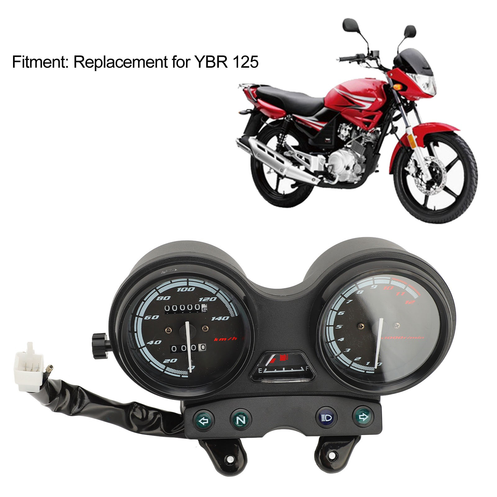 12V Motorcycle Gauge Combo Precise Display Motorcycle Speedometer Odometer Gauge - Picture 17 of 18