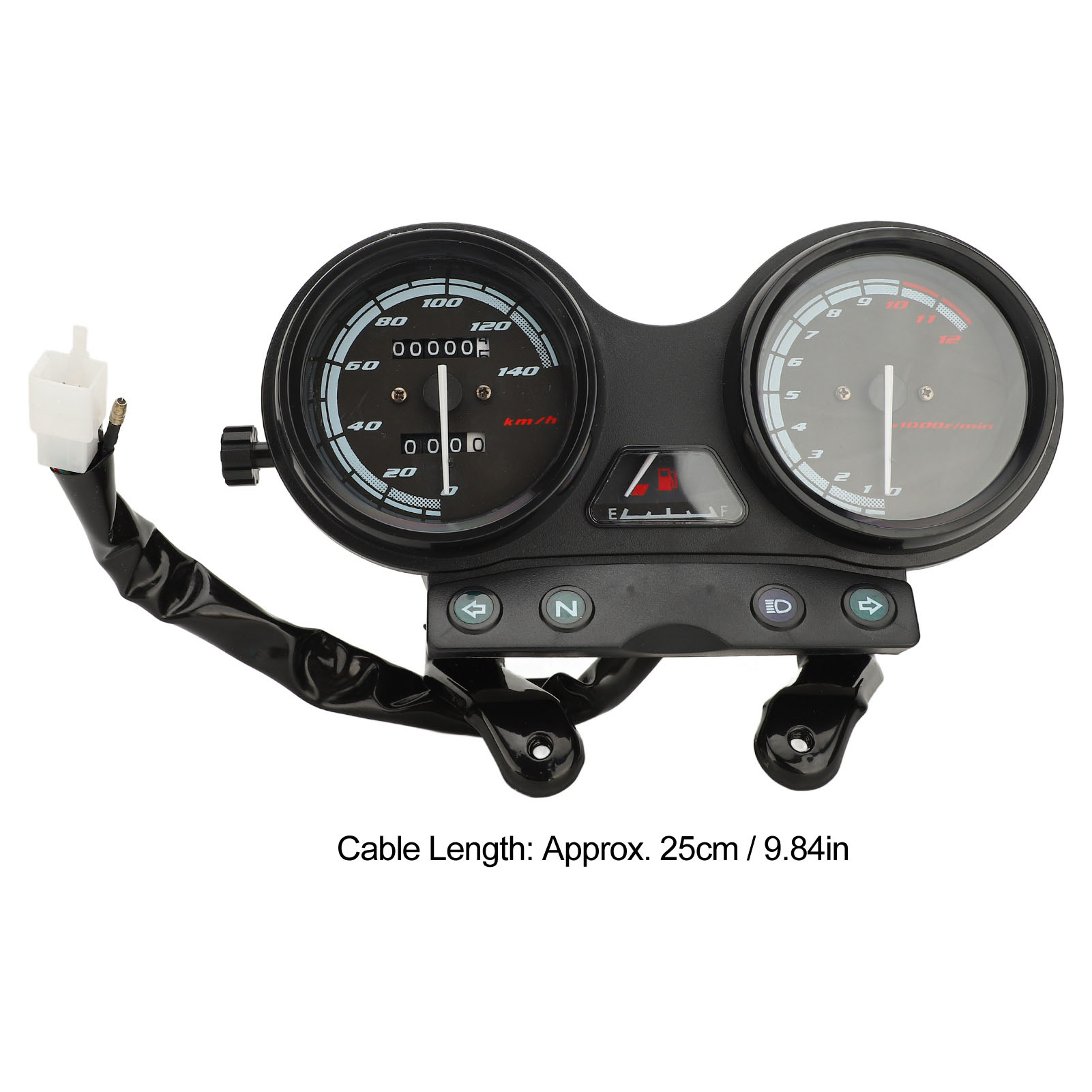 12V Motorcycle Gauge Combo Precise Display Motorcycle Speedometer Odometer Gauge - Picture 13 of 18