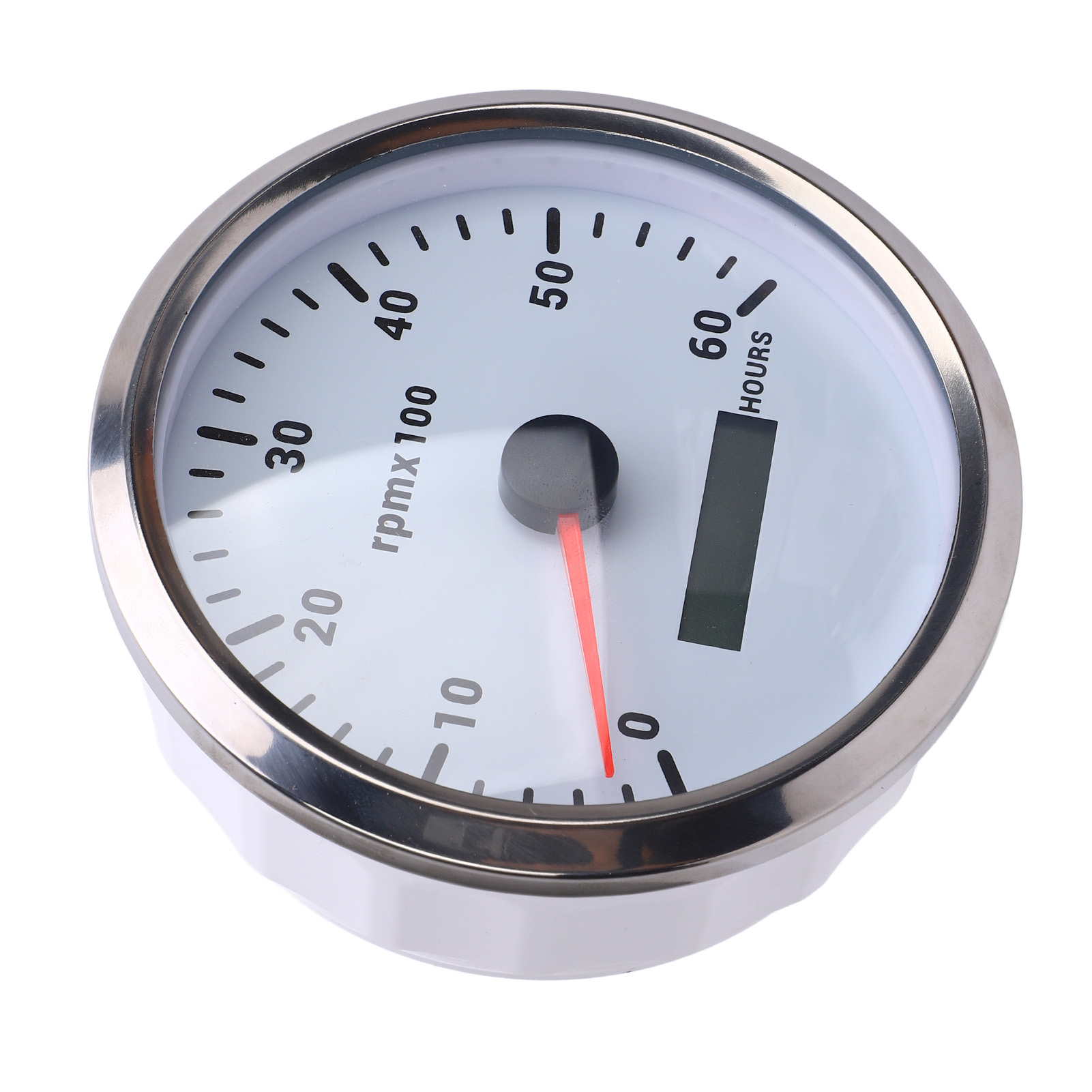 110mm 4 3/8in Tachometer 7 Color Backlight 6000RPM Gauge With Hour Meter - Foto 14 di 21