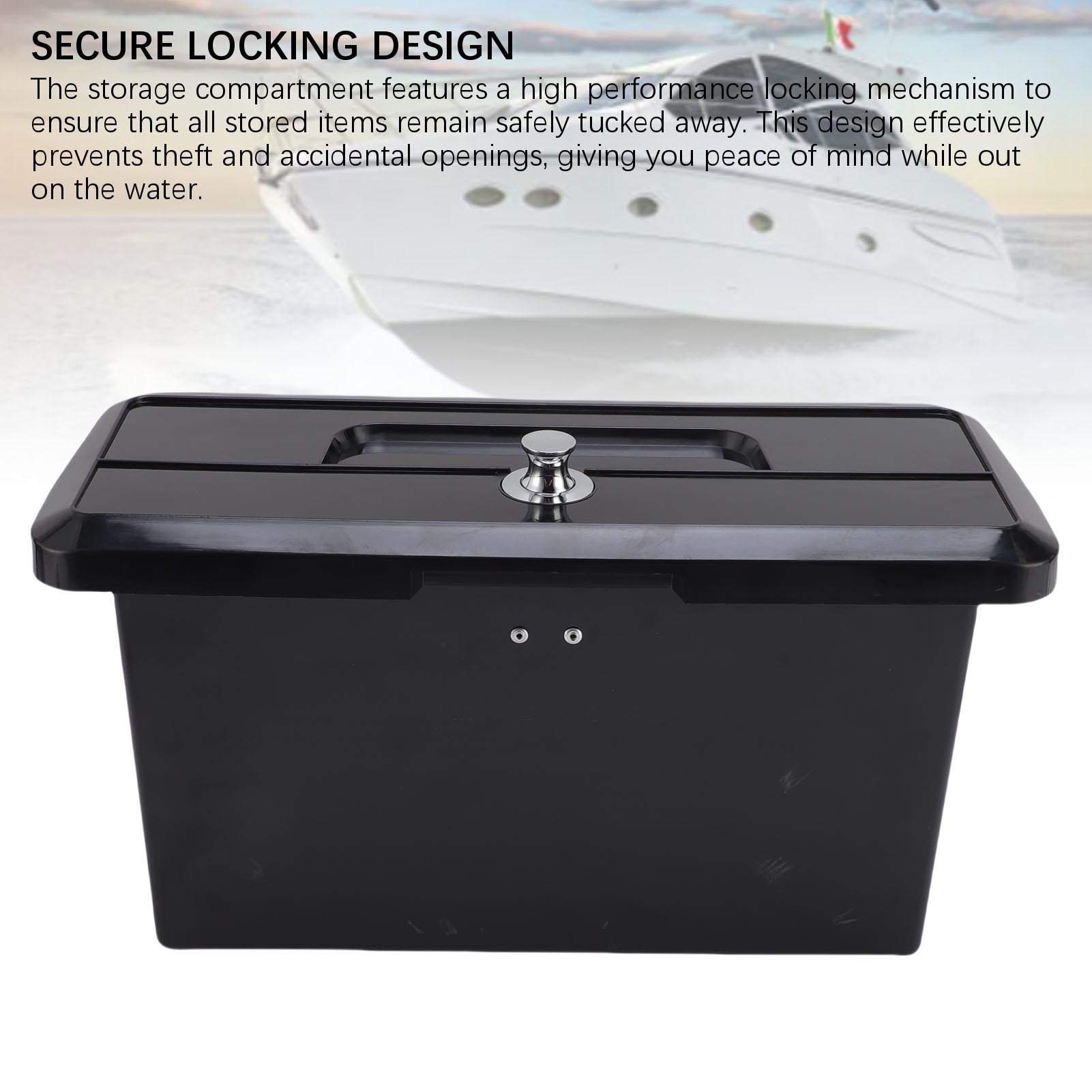 Marine Boat Storage Compartment Multifunctional ABS Locking Plastic Glove Box - Foto 15 di 18