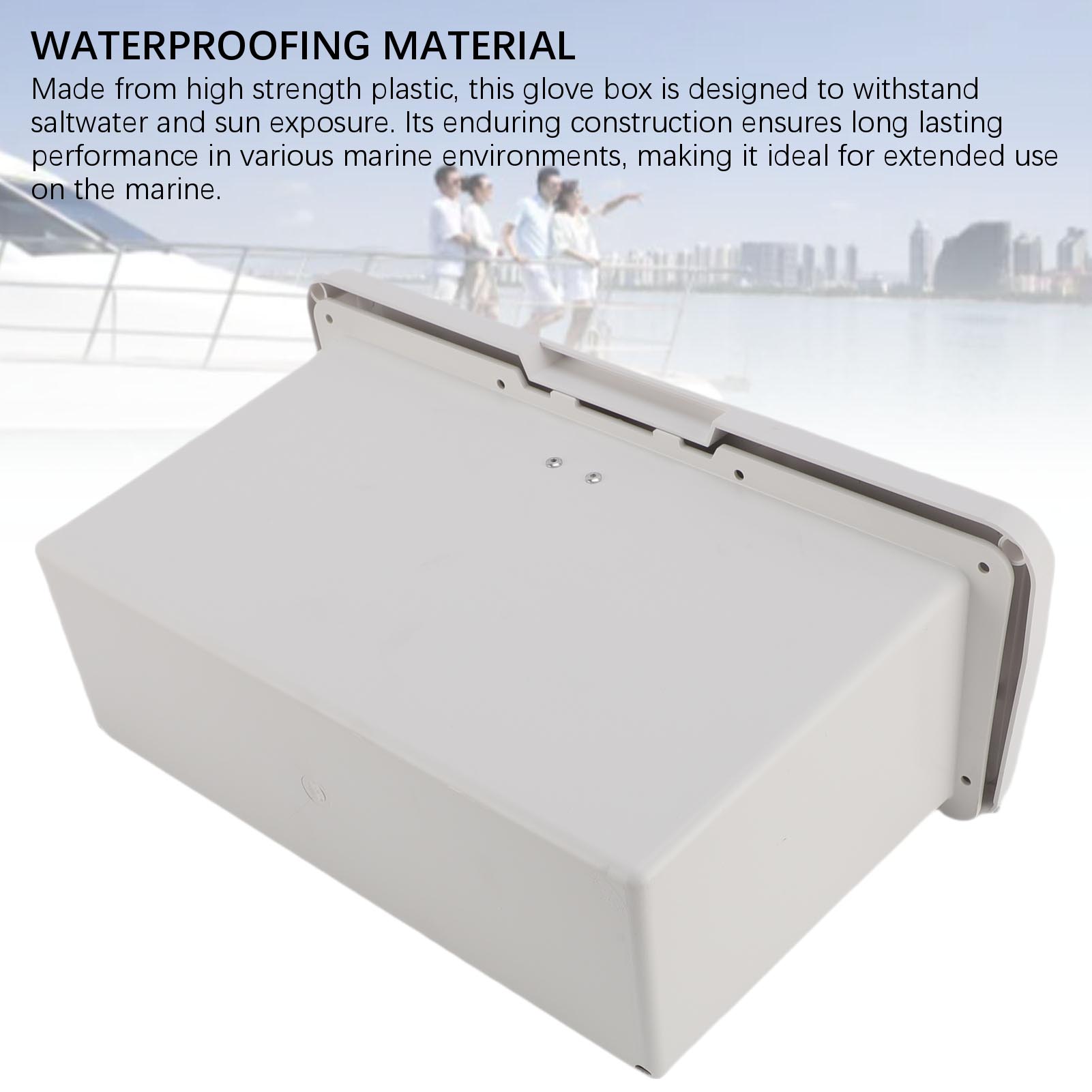 Marine Boat Storage Compartment Multifunctional ABS Locking Plastic Glove Box - Foto 16 di 18
