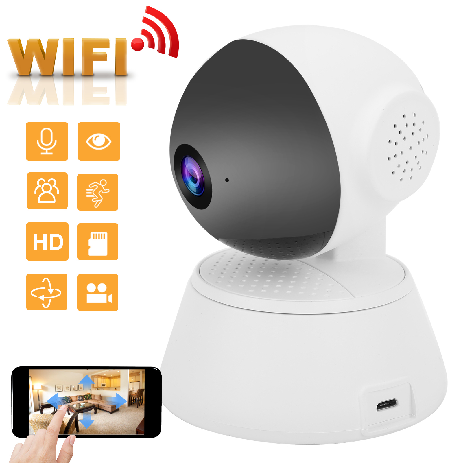 HD IP Wireless Camera WIFI Infrared Night Vision 2‑way Audio Remote Controll EOM - Picture 13 of 21