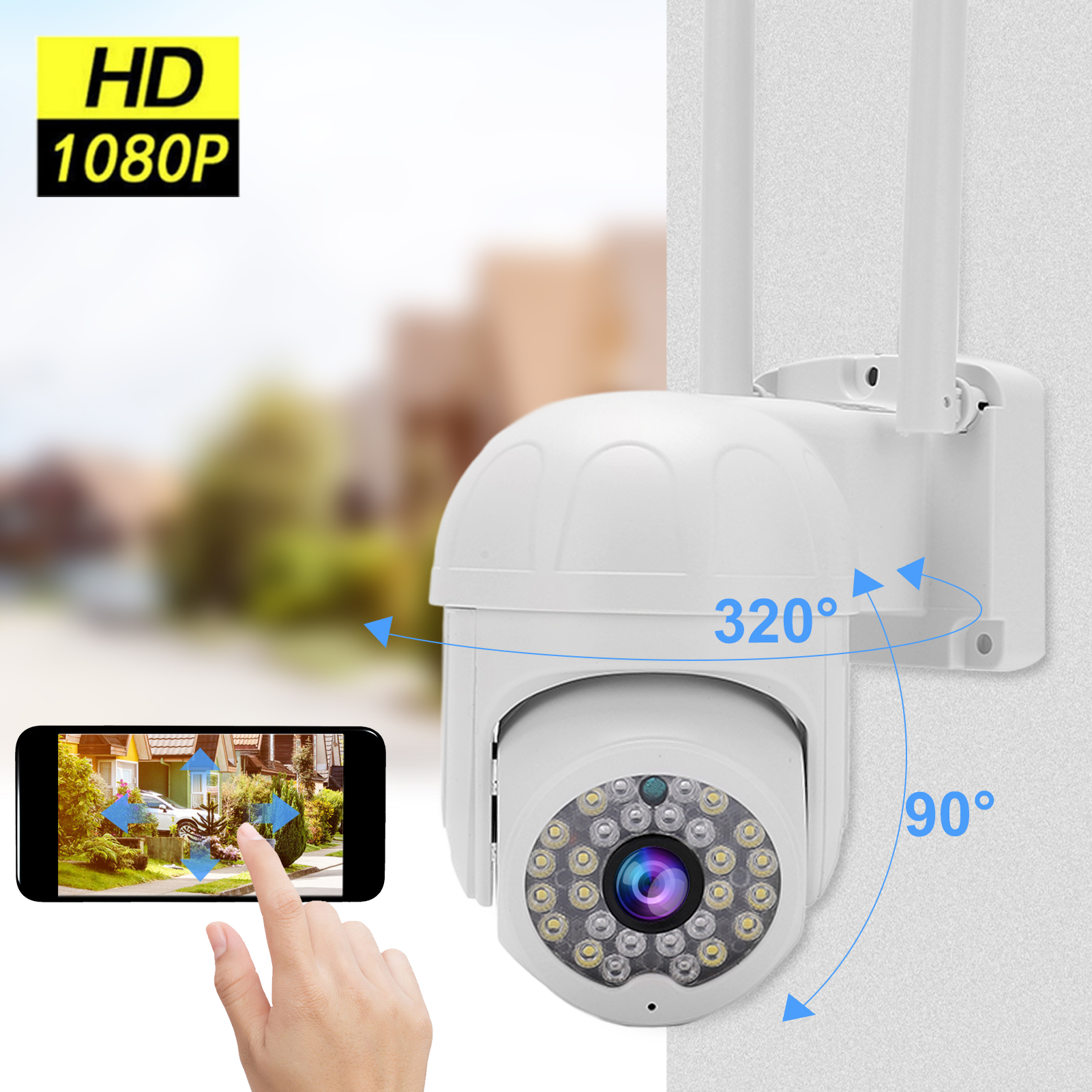 Wireless Surveillance Camera Rainproof Dustproof Panoramic Monitoring Alarm ZZ1 - Picture 15 of 21