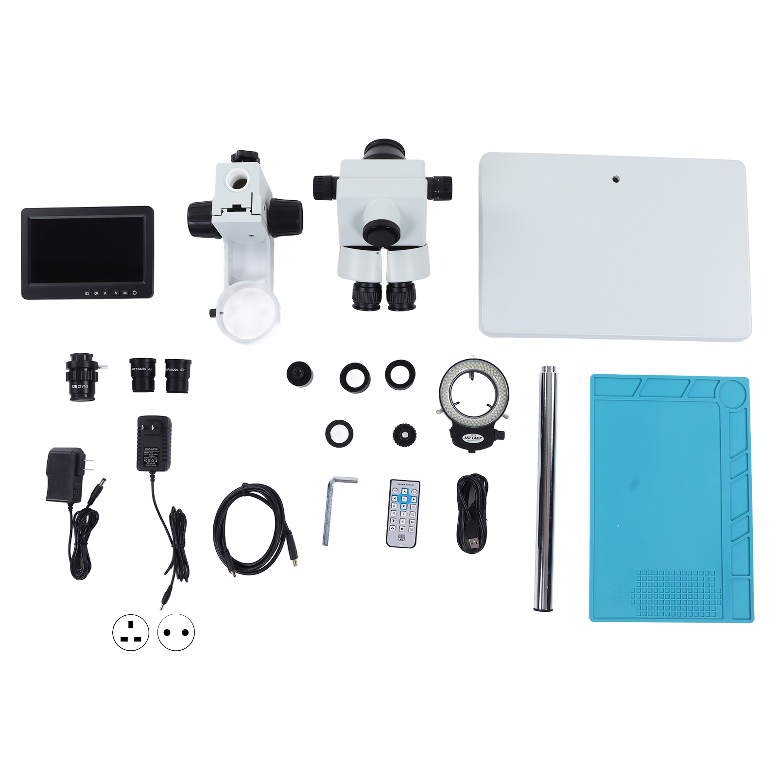 Digital Trinocular Microscope 7in LCD Screen 26 Megapixel With 1080P High D HLF - Picture 16 of 18