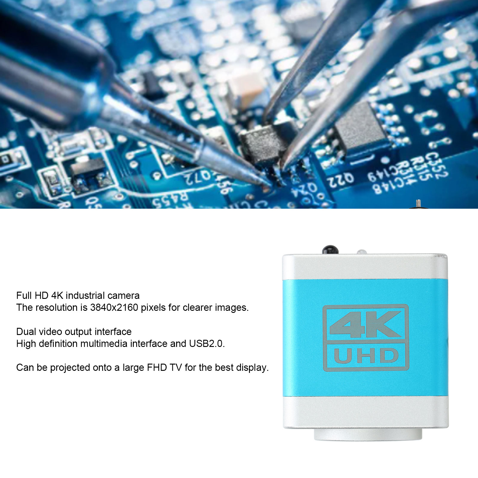 4K 1080P Video Microscope Camera USB2.0 High Definition Multimedia Interface FY - Afbeelding 33 van 33