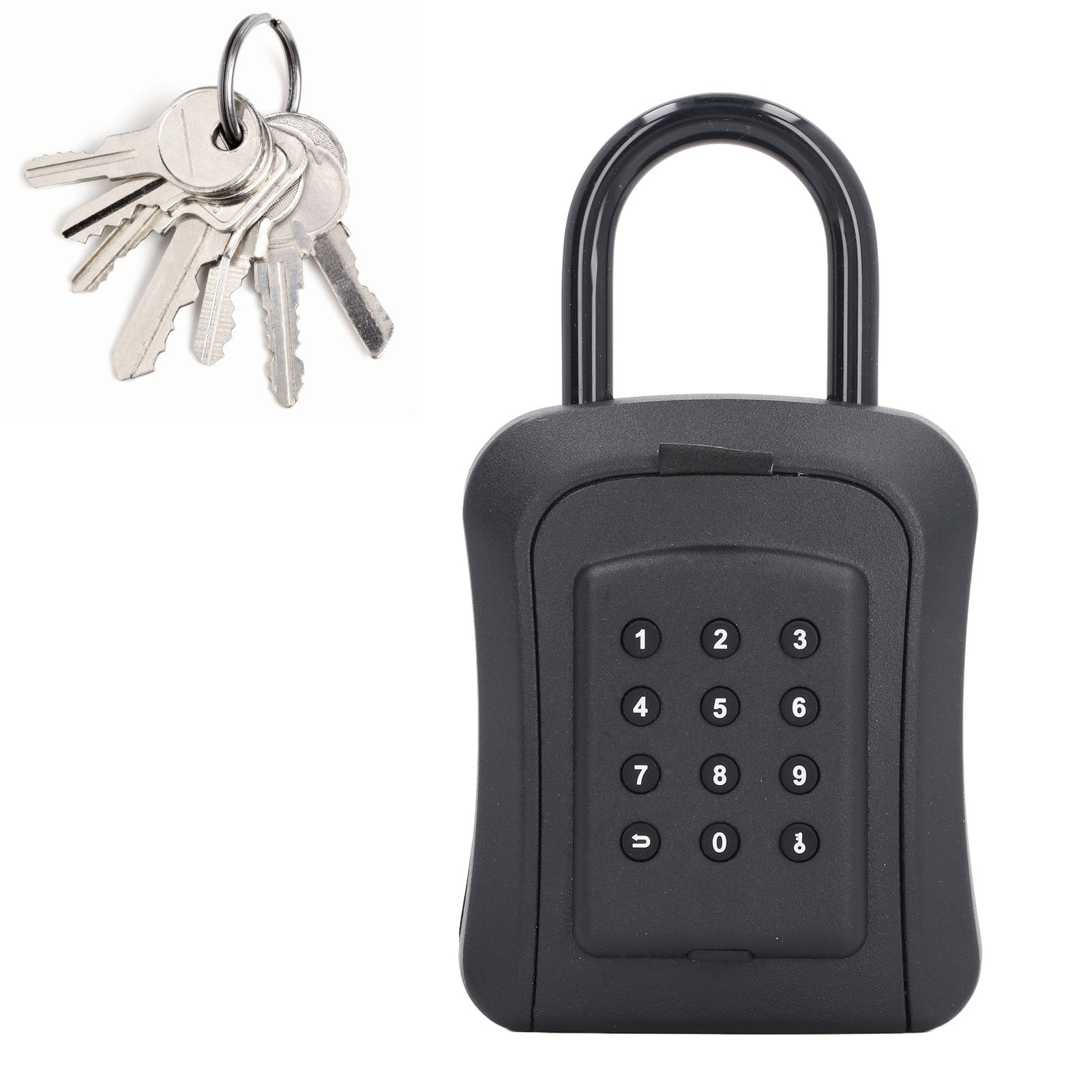 Key Lock Box Six-digit Password Wall-mounted Combination Keypad Storage Box - Picture 31 of 31