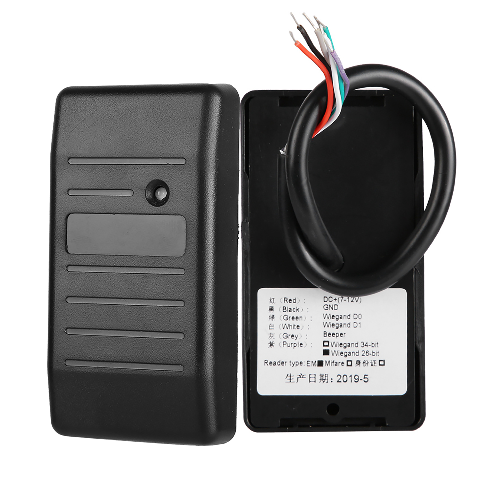 Security Card Access Control Reader 125KHz Wiegand 26/34 Waterproof CB - Afbeelding 20 van 25