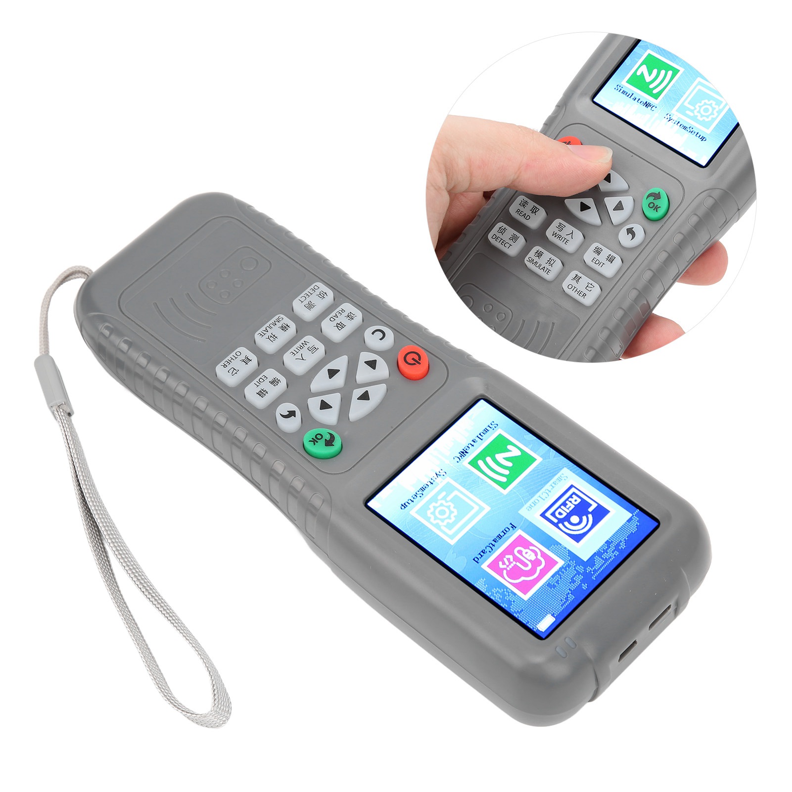 125KHZ Card Copier Voice Prompt Full Decoding Function Reader Writer For IC I FY - Afbeelding 24 van 28