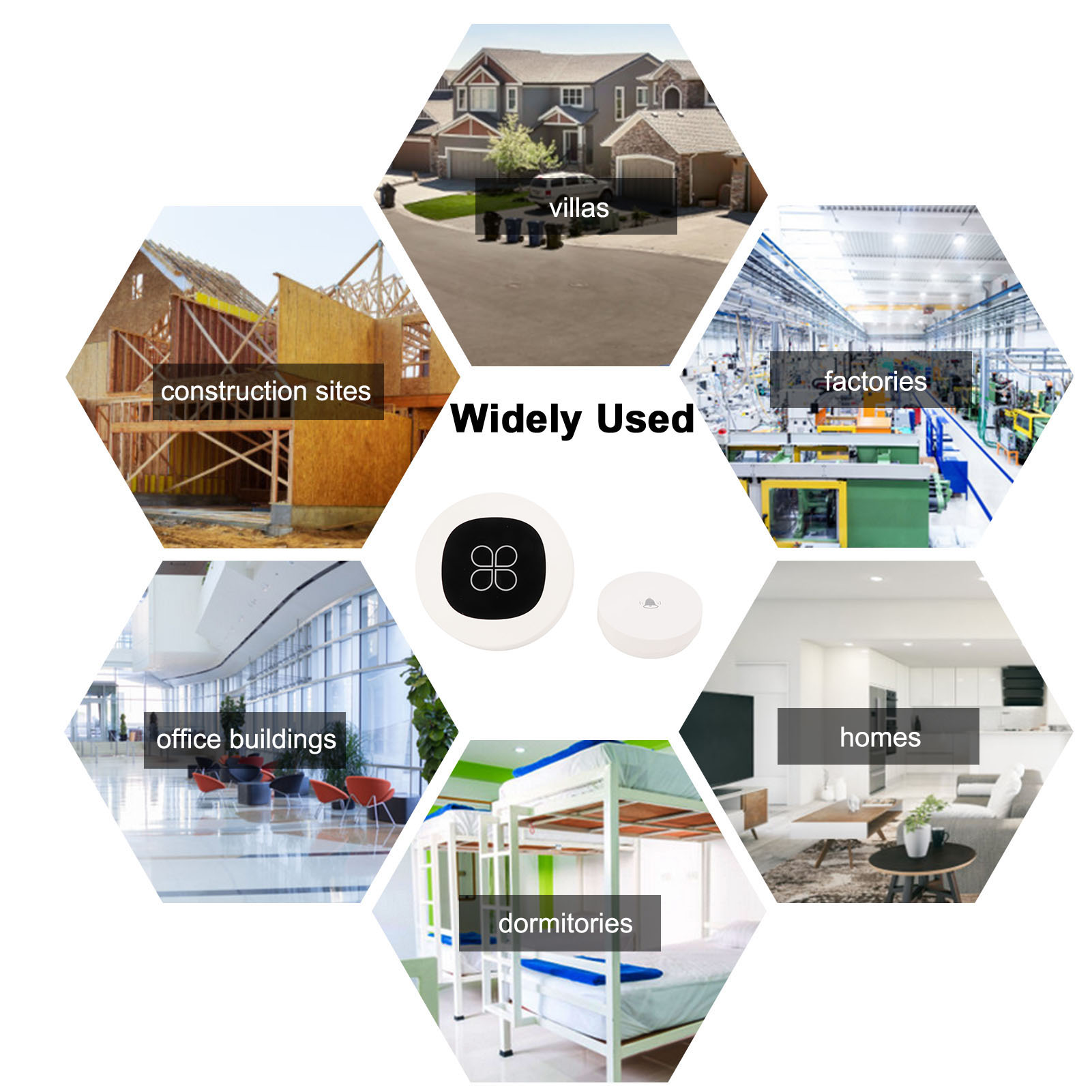 Self Generating Wireless Doorbell Battery Free 2 Receivers Four Leaf Clover GHB - Picture 33 of 33
