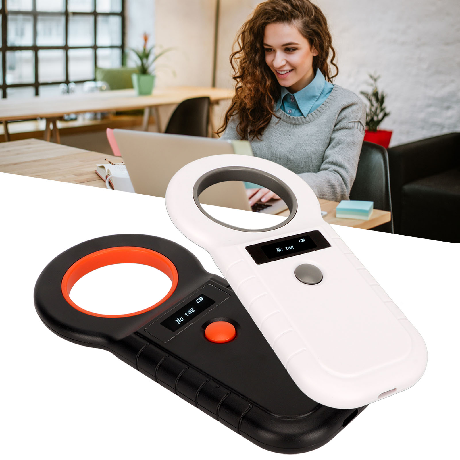 Reader Handheld 134.2Khz 125Khz Portable Animal Microchip Scanner Tag Re CB - Afbeelding 28 van 28