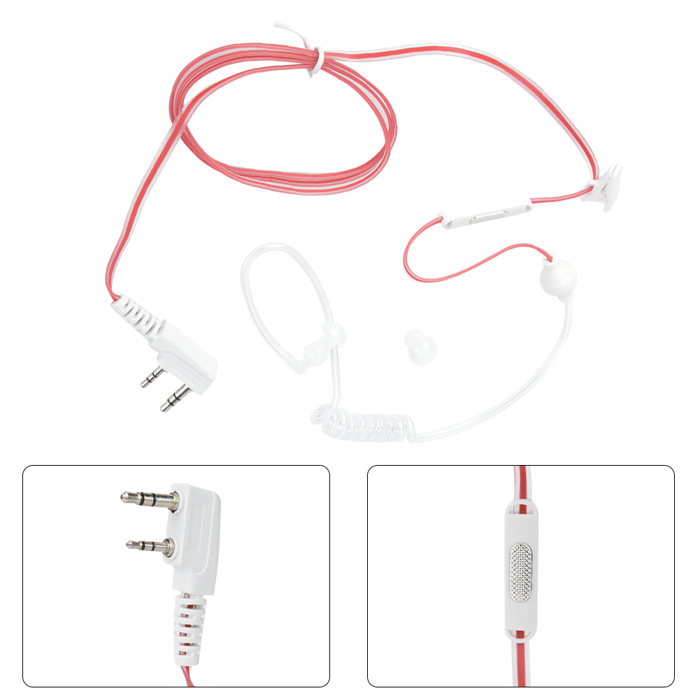 Mikrofon Słuchawki douszne Air Tube Headset Ochrona przed promieniowaniem Przycisk PTT do 888 GFL - Zdjęcie 13 z 18
