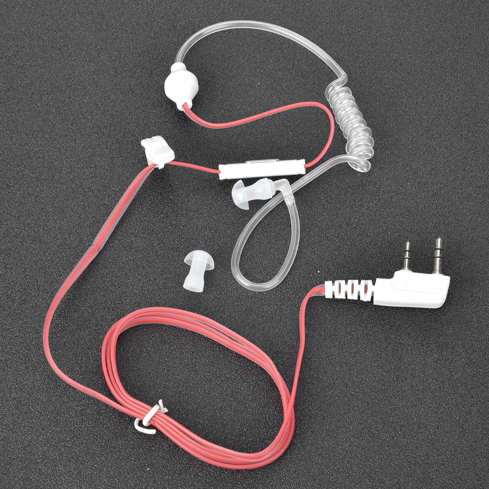 Mic Earpiece Air Tube Headset Radiation Prot-ection PTT Button For 88 FY - Zdjęcie 15 z 18