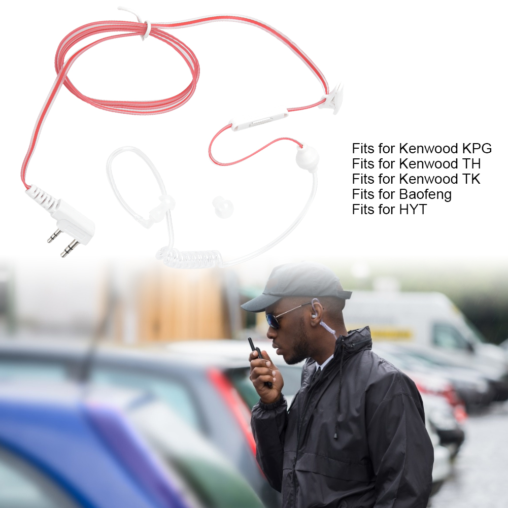 Mikrofon Słuchawki douszne Air Tube Headset Ochrona przed promieniowaniem Przycisk PTT do 888 GFL - Zdjęcie 17 z 18