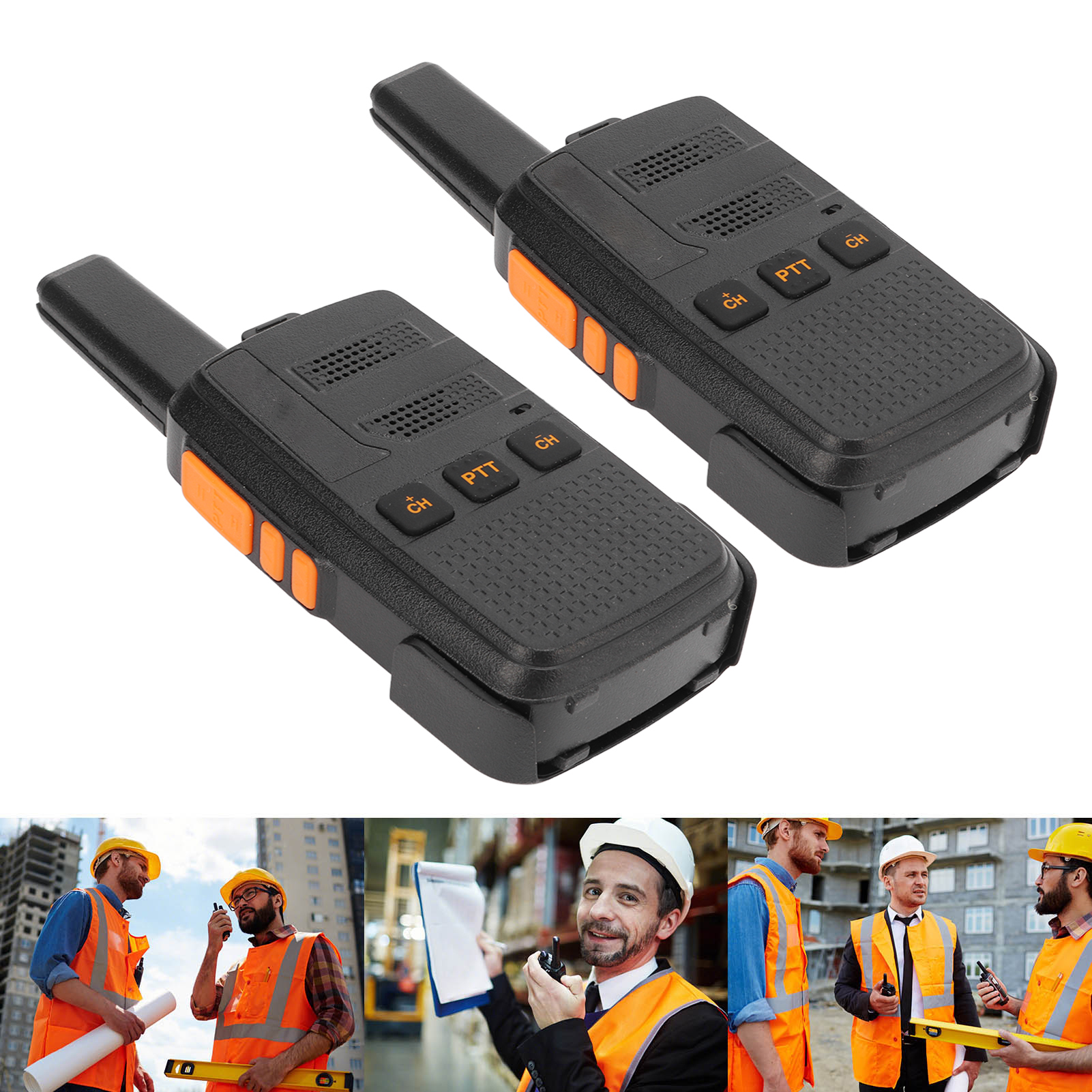 Wireless Walkie Talkie Set Handheld UHF400‑470MHz Waterproof Portable Type C FY - Zdjęcie 28 z 28